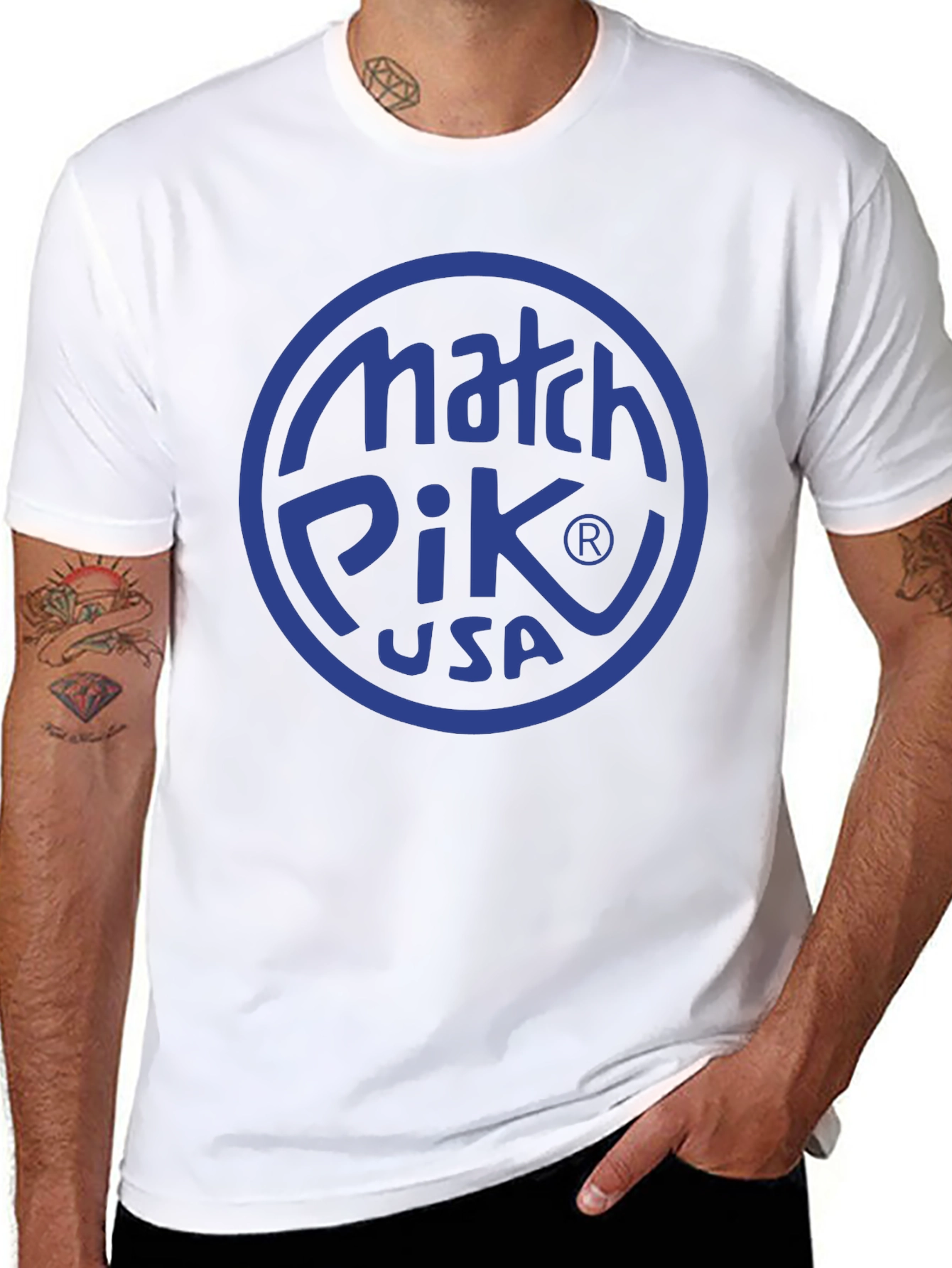Match Pik USA Black Graphic Tee