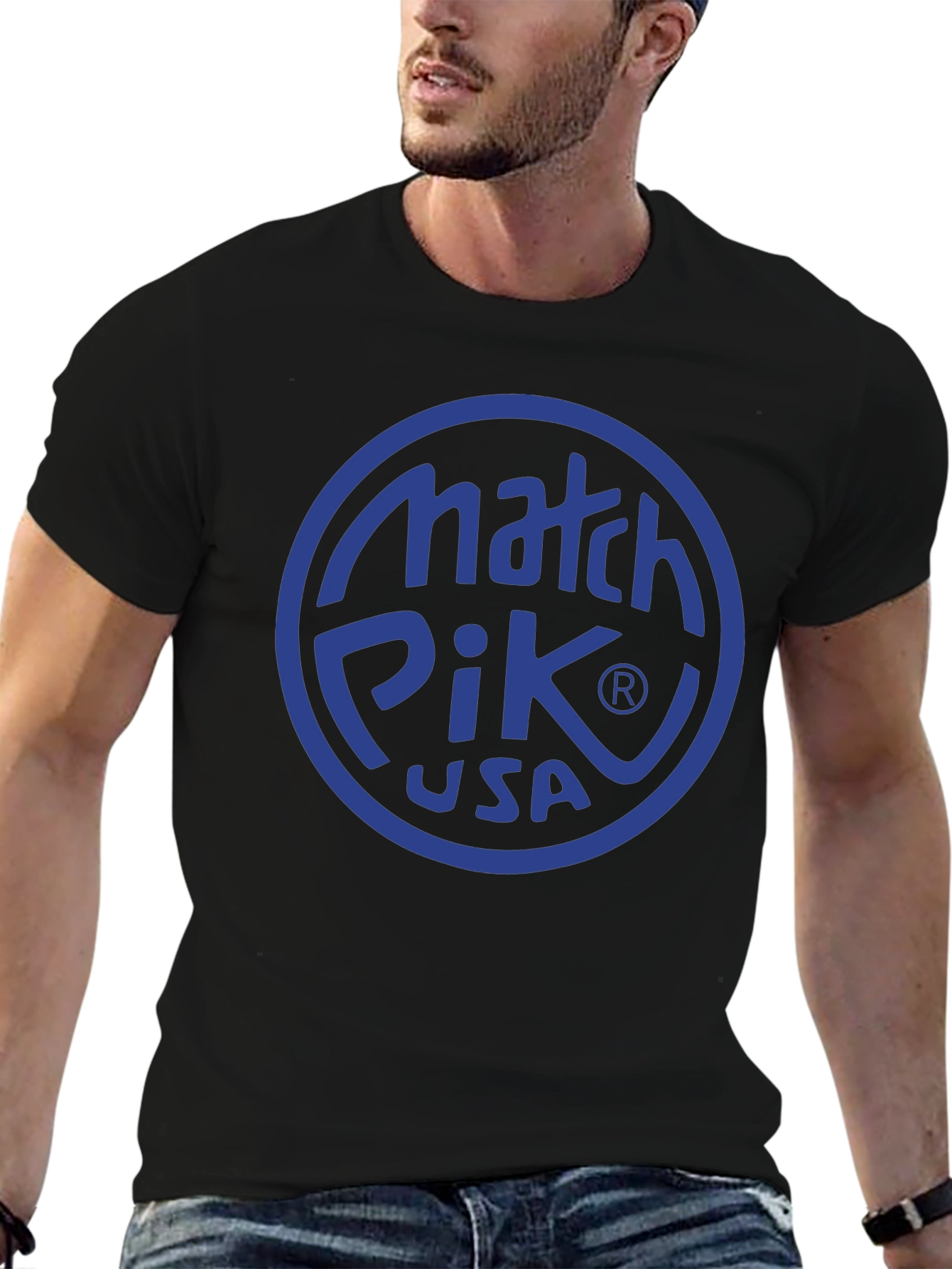 Match Pik USA Black Graphic Tee