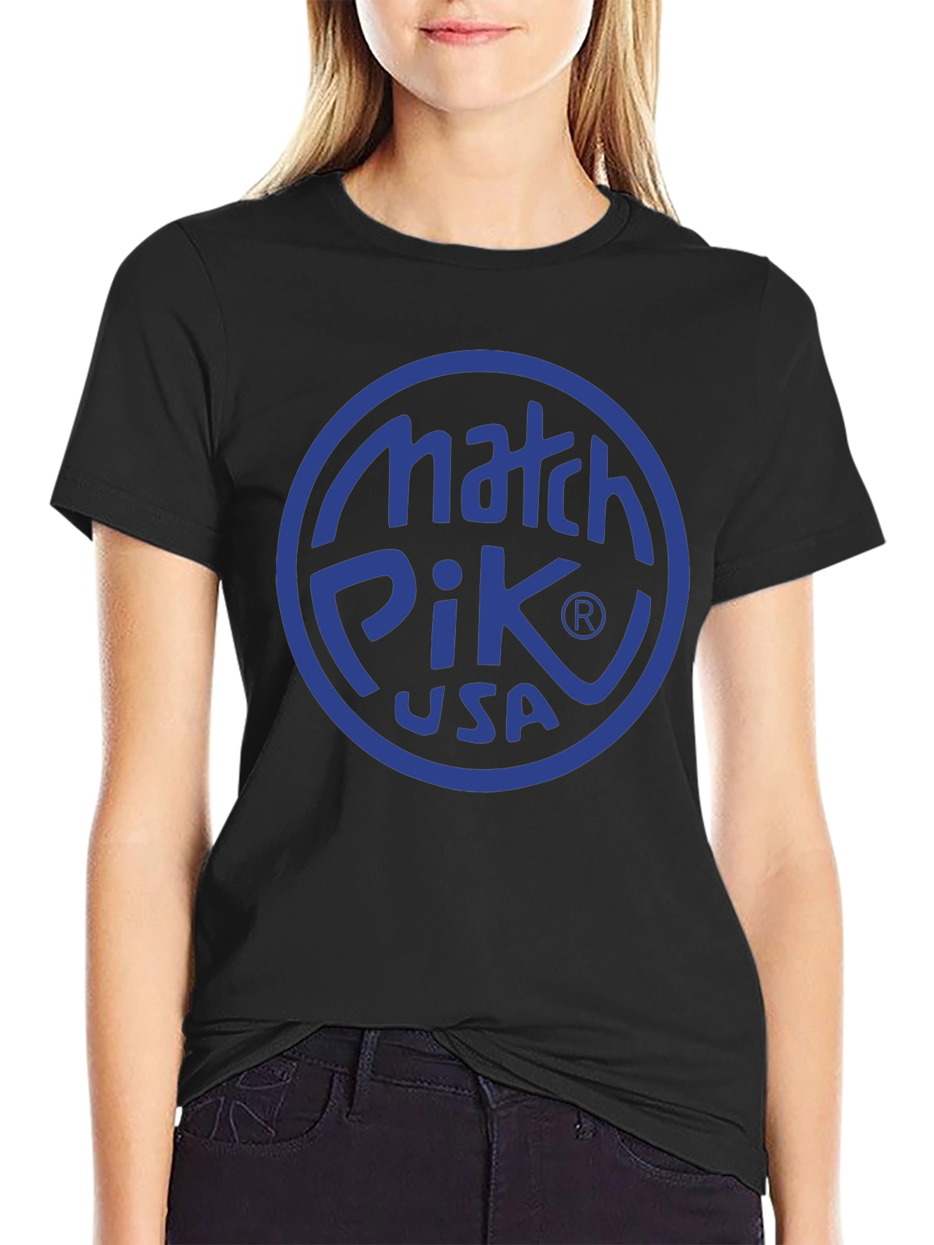 Match Pik USA Black Graphic Tee