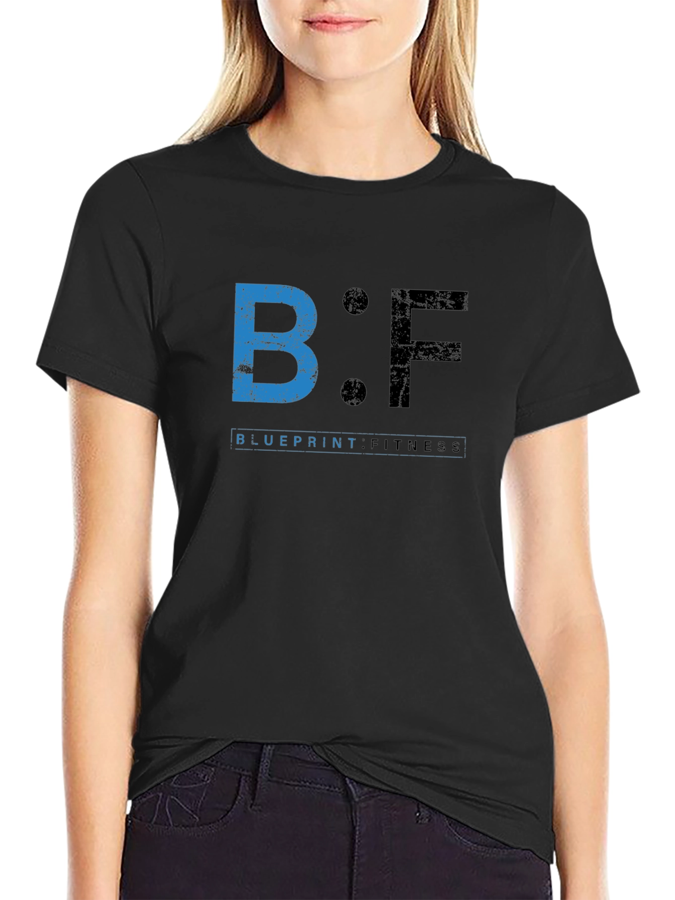 Blueprint Fitness Graphic T-Shirt - Stylish Gym Apparel