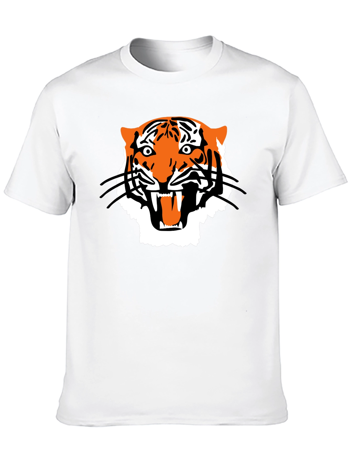 Bold Tiger Graphic Tee - Mens Black T-Shirt