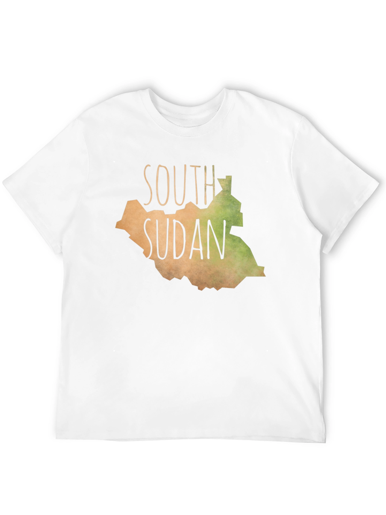 South Sudan Map Graphic Tee - Black