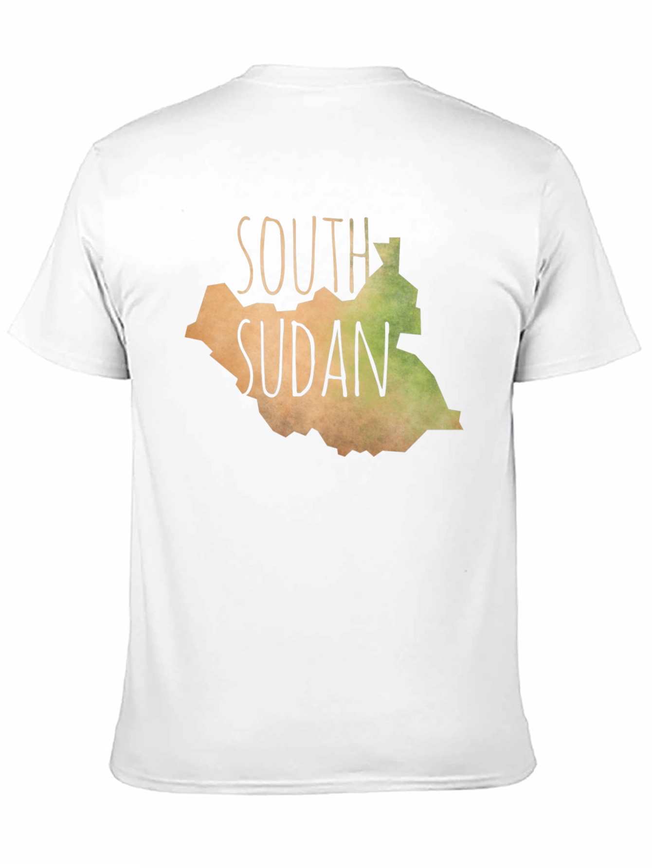 South Sudan Map Graphic Tee - Black