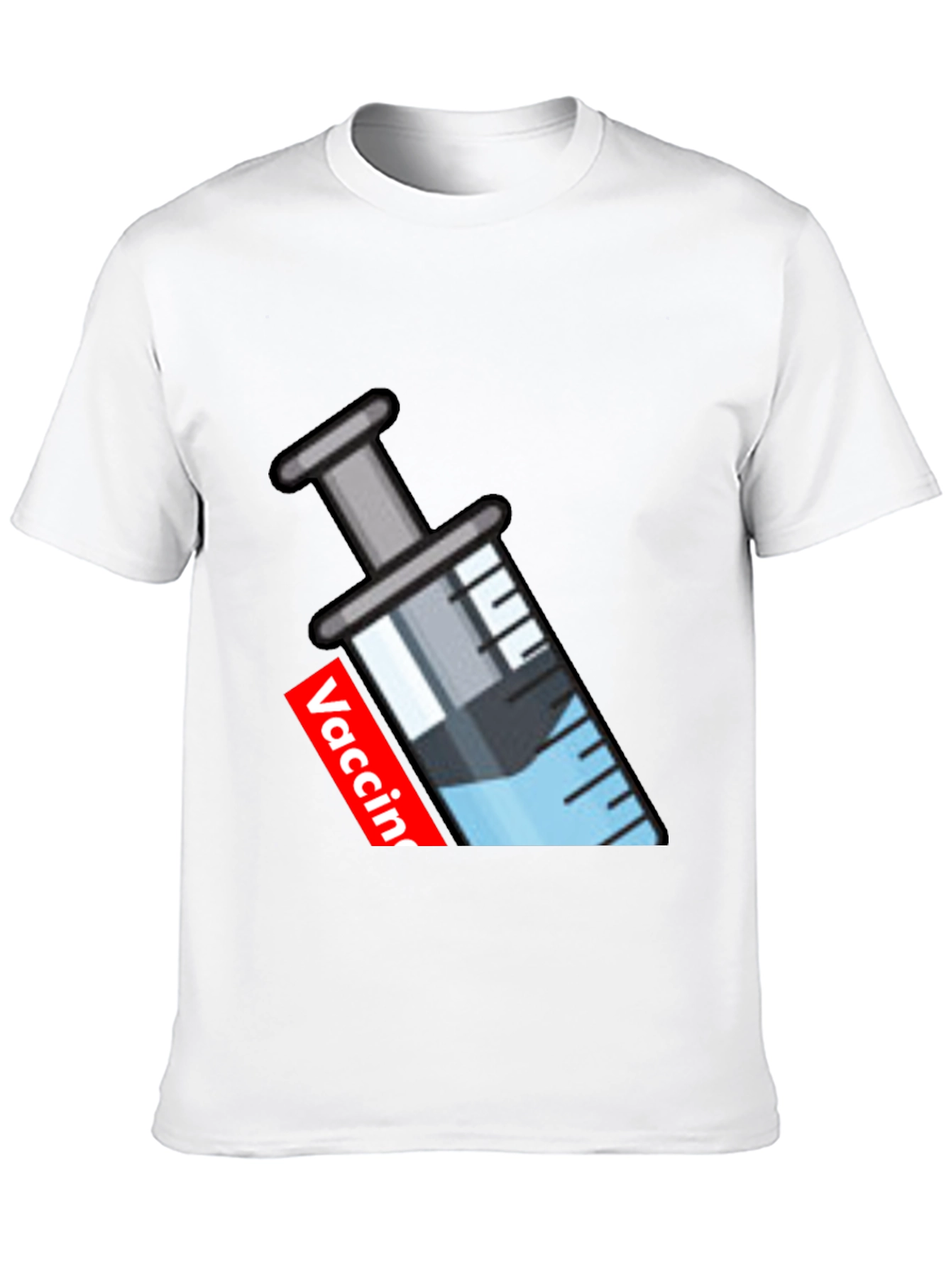 Vaccine Syringe Graphic T-Shirt - Modern Comfort