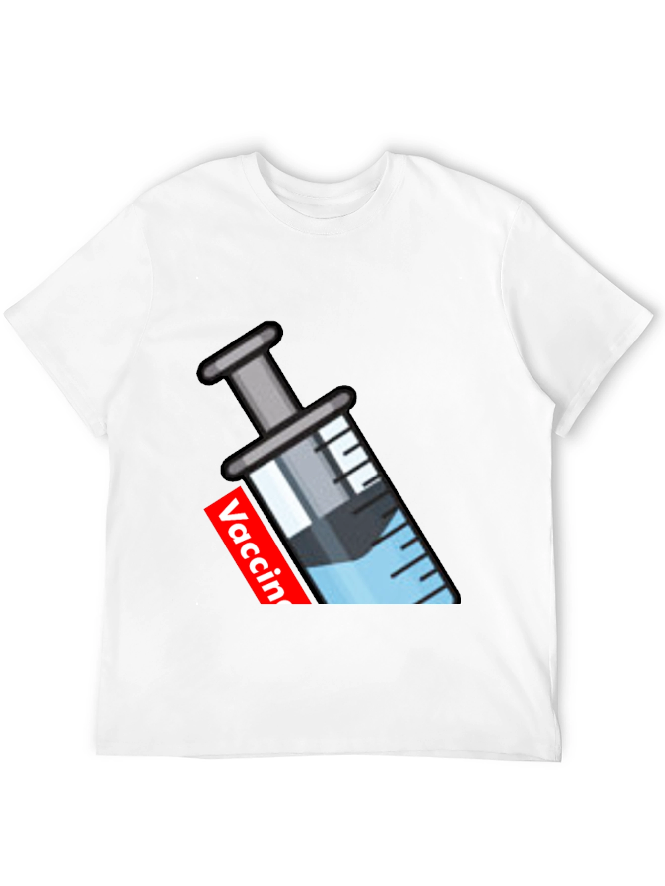 Vaccine Syringe Graphic T-Shirt - Modern Comfort