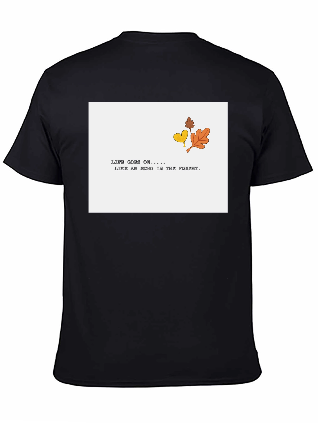 Life Goes On Graphic Tee - Black