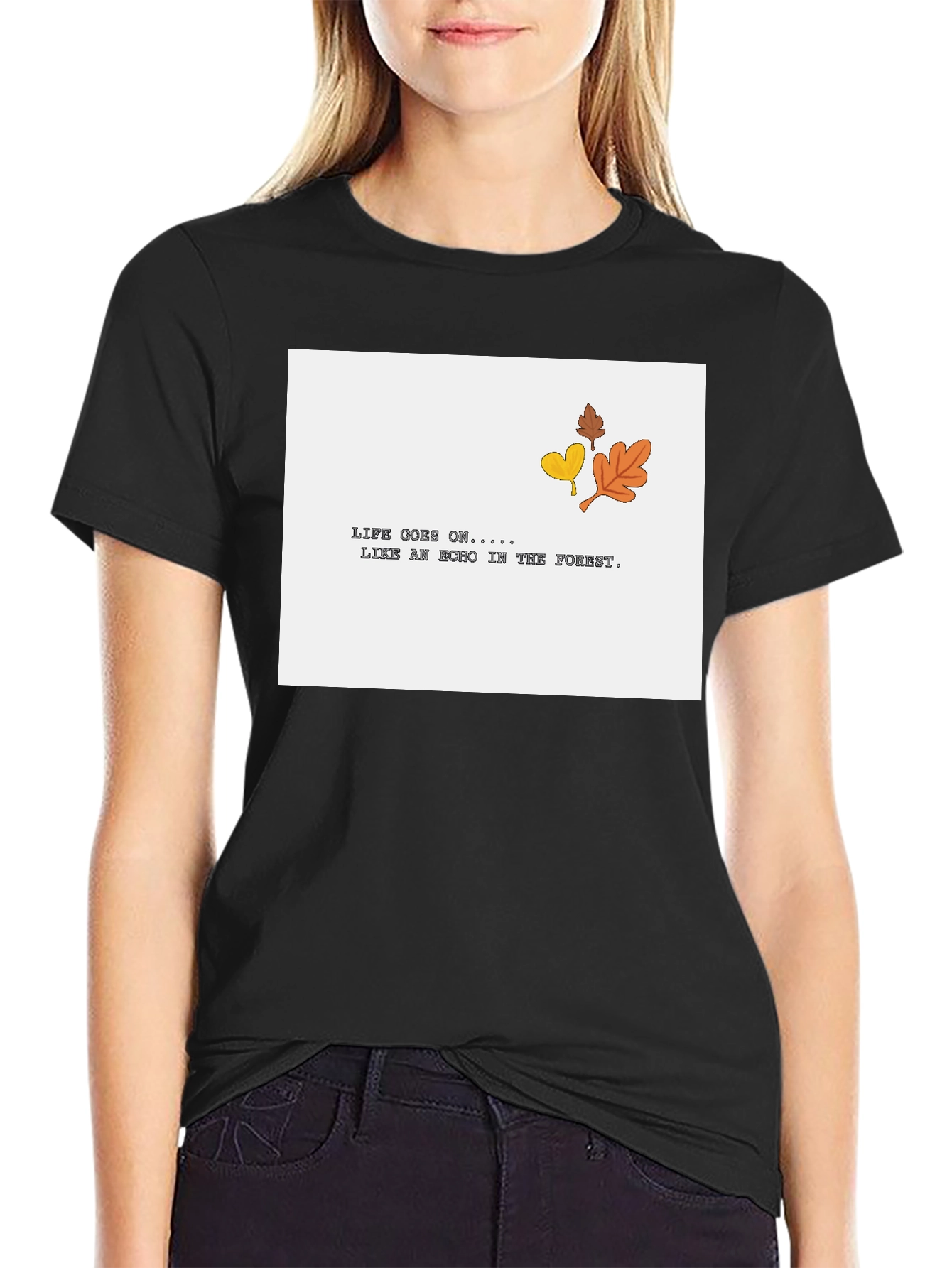 Life Goes On Graphic Tee - Black
