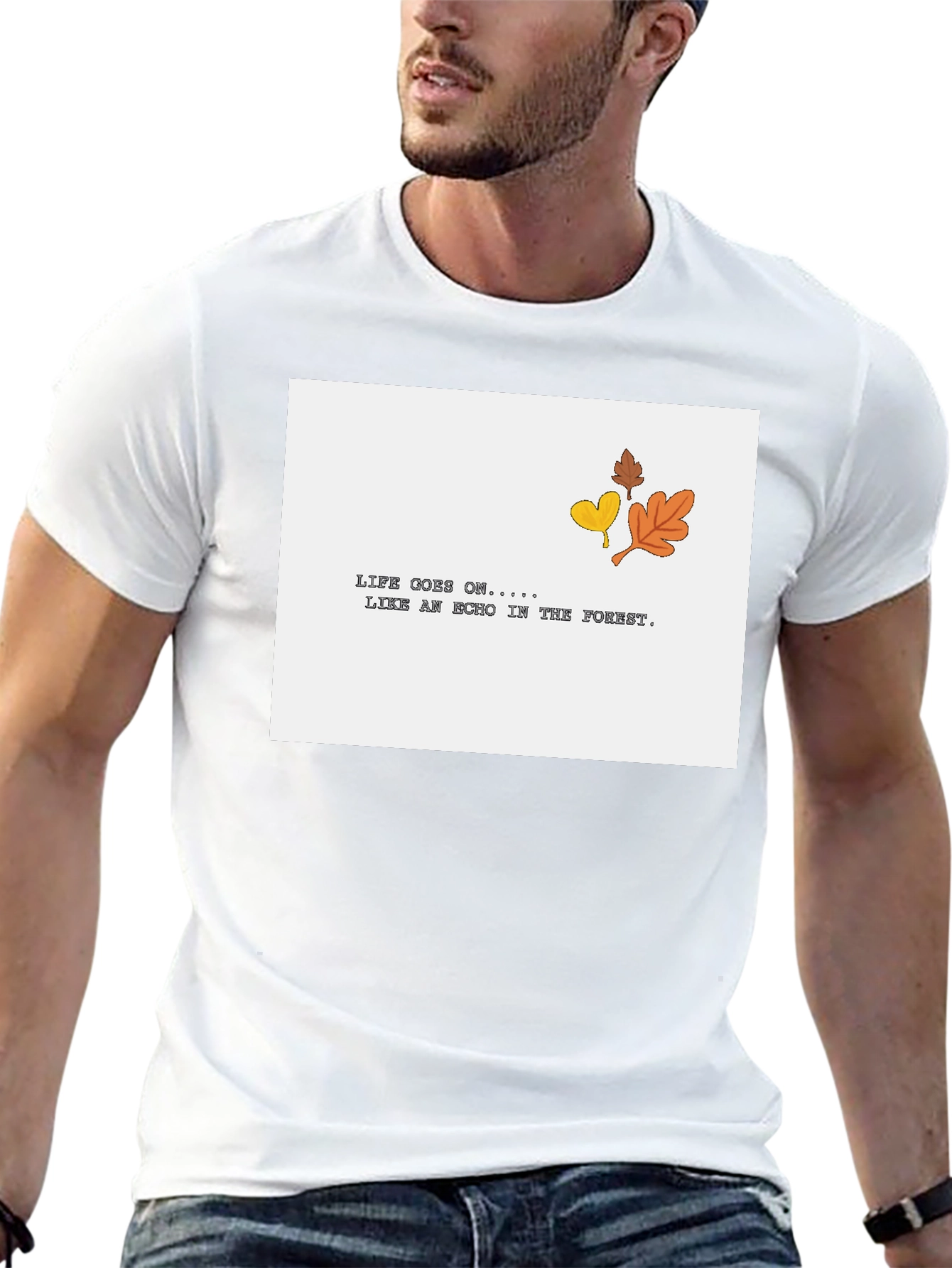 Life Goes On Graphic Tee - Black