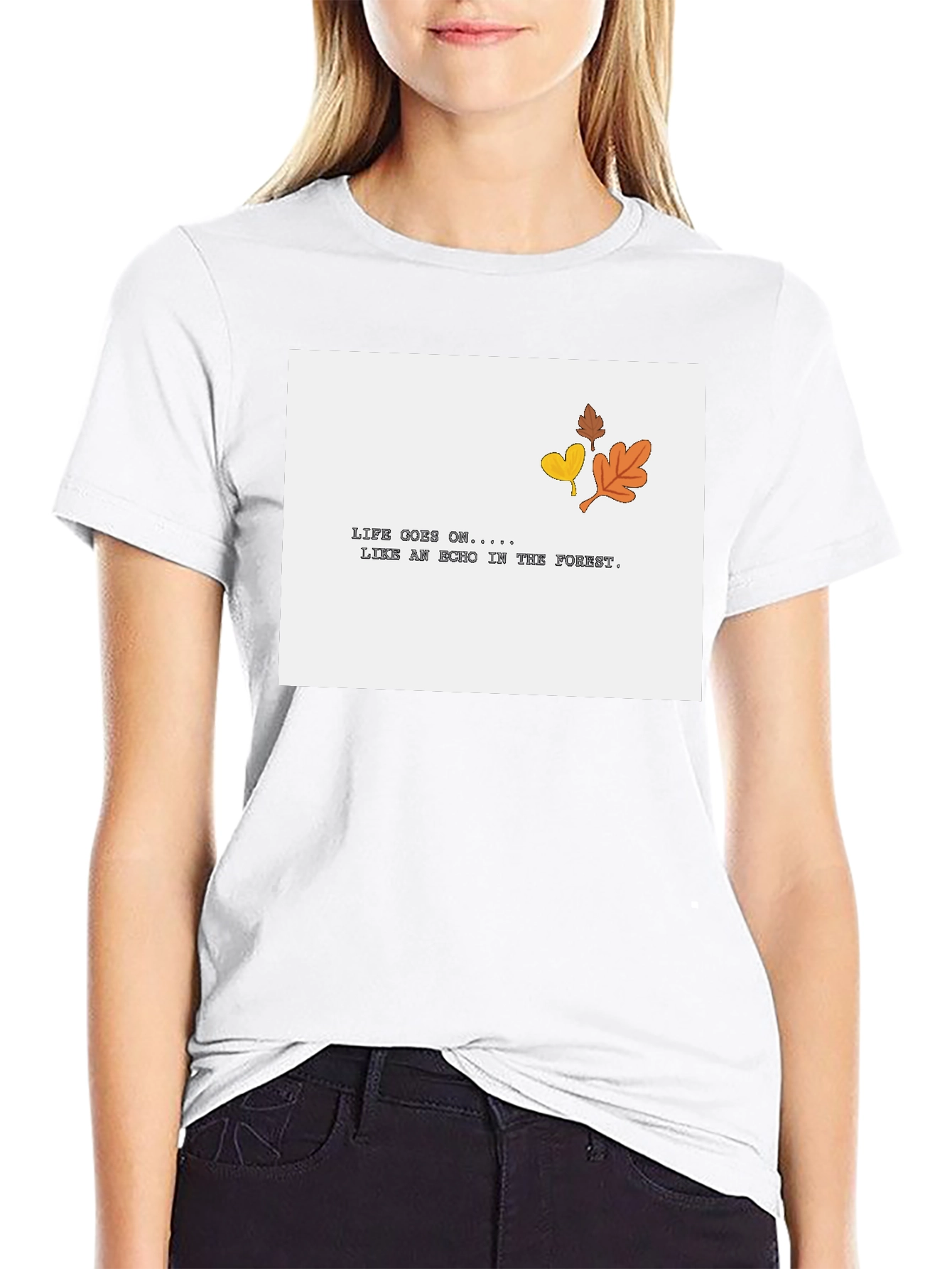 Life Goes On Graphic Tee - Black
