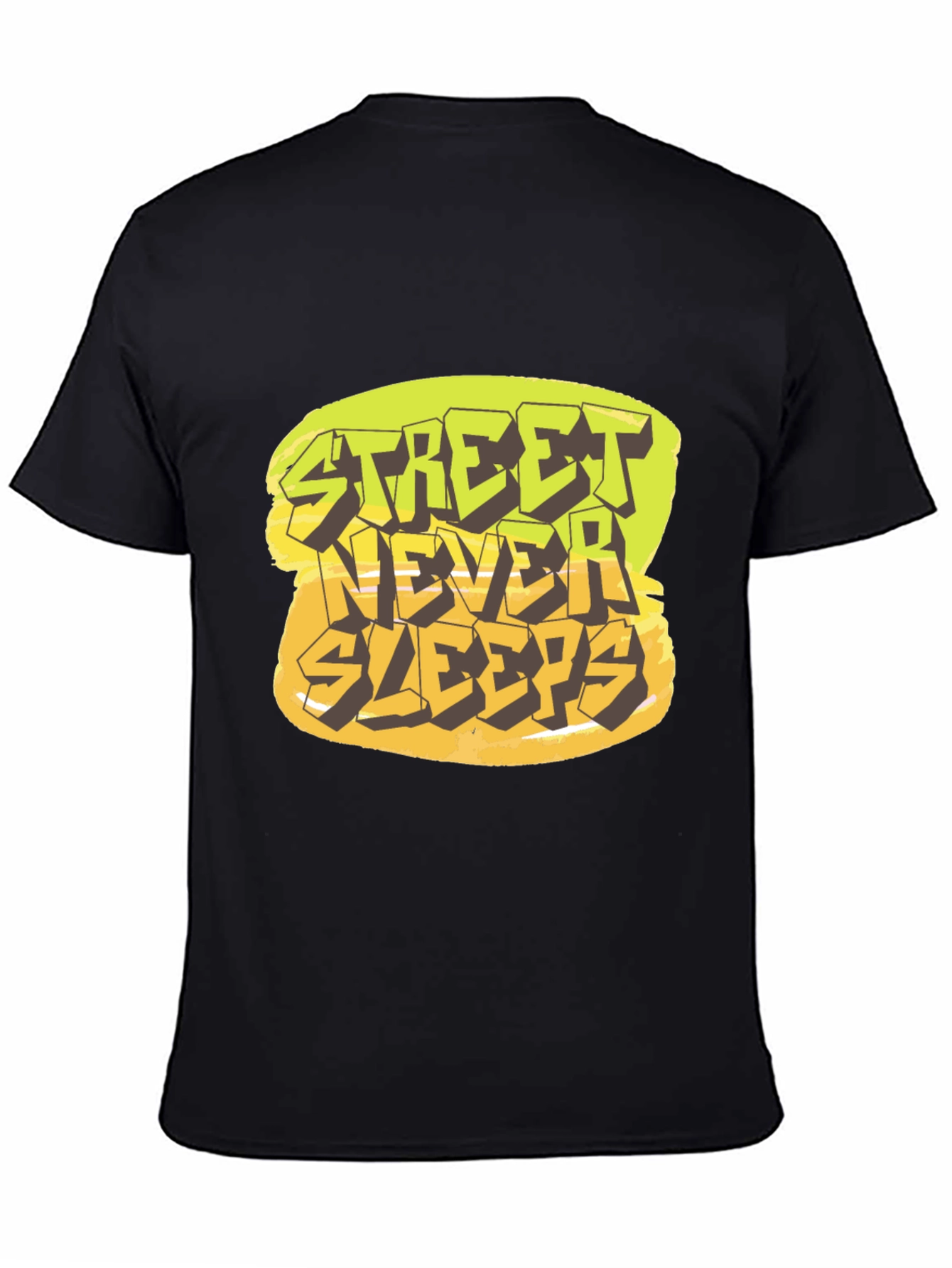 Street Never Sleeps Graphic Tee - Black