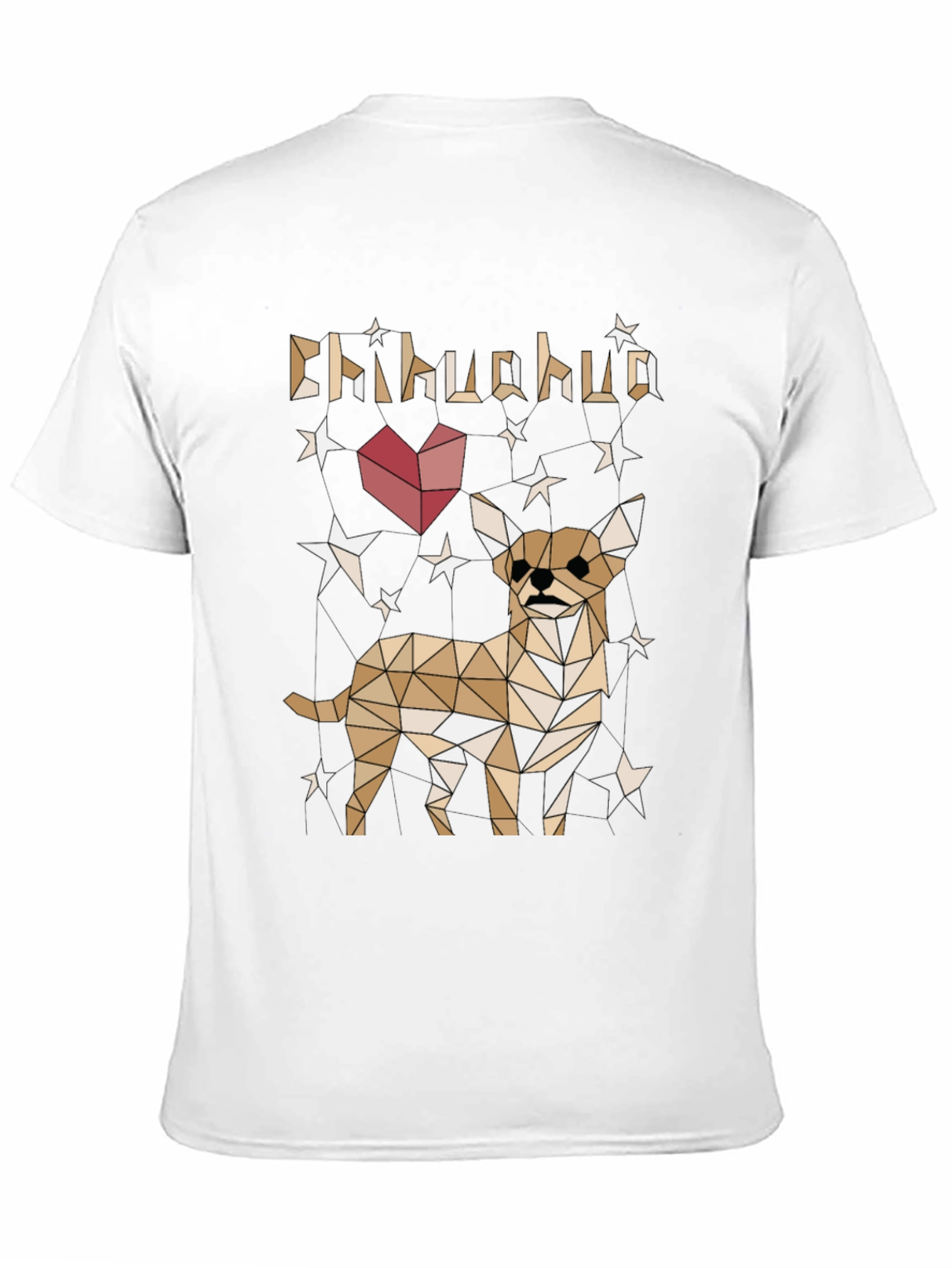 Geometric Chihuahua T-Shirt - Dog Lovers Tee