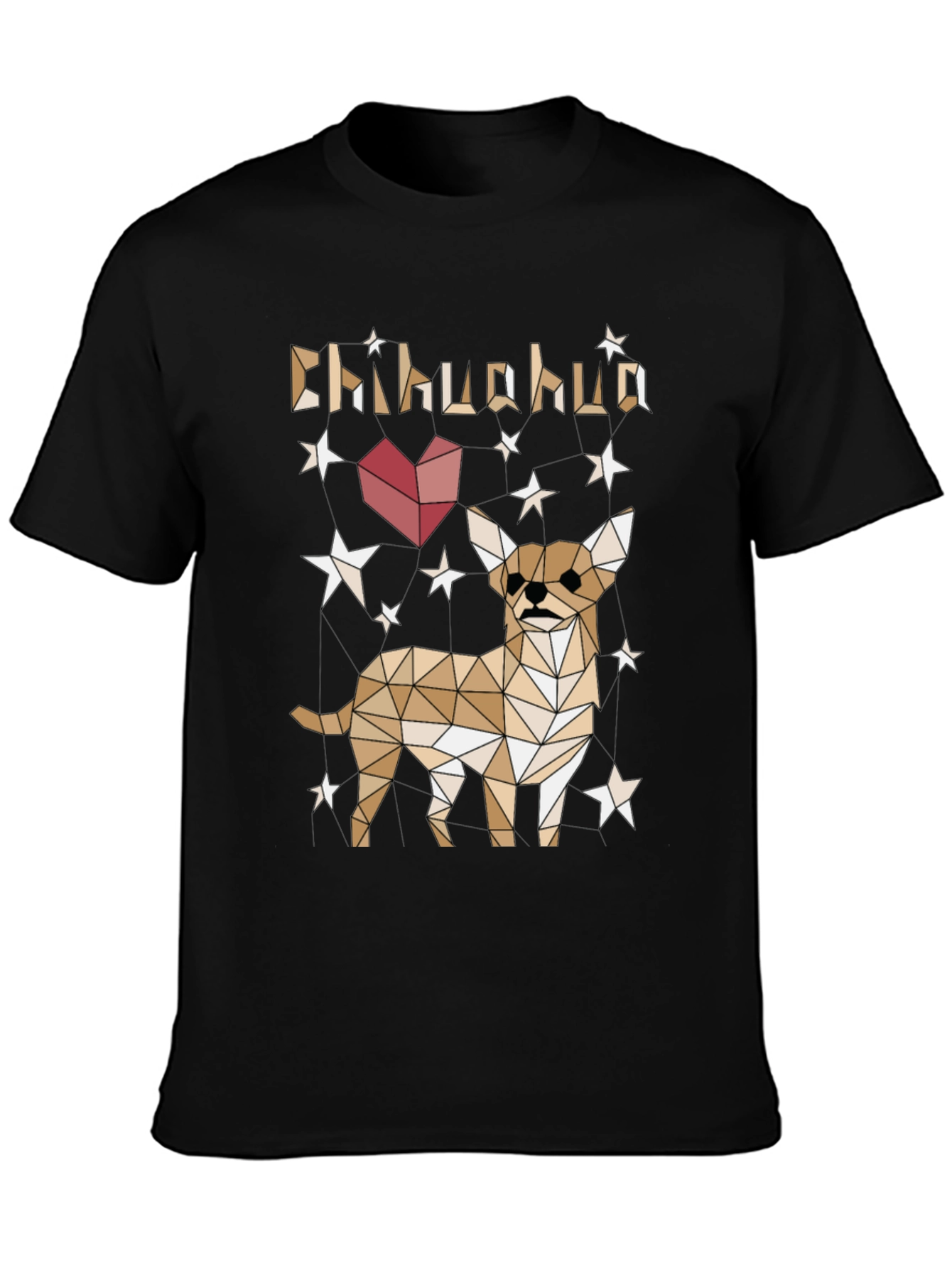 Geometric Chihuahua T-Shirt - Dog Lovers Tee