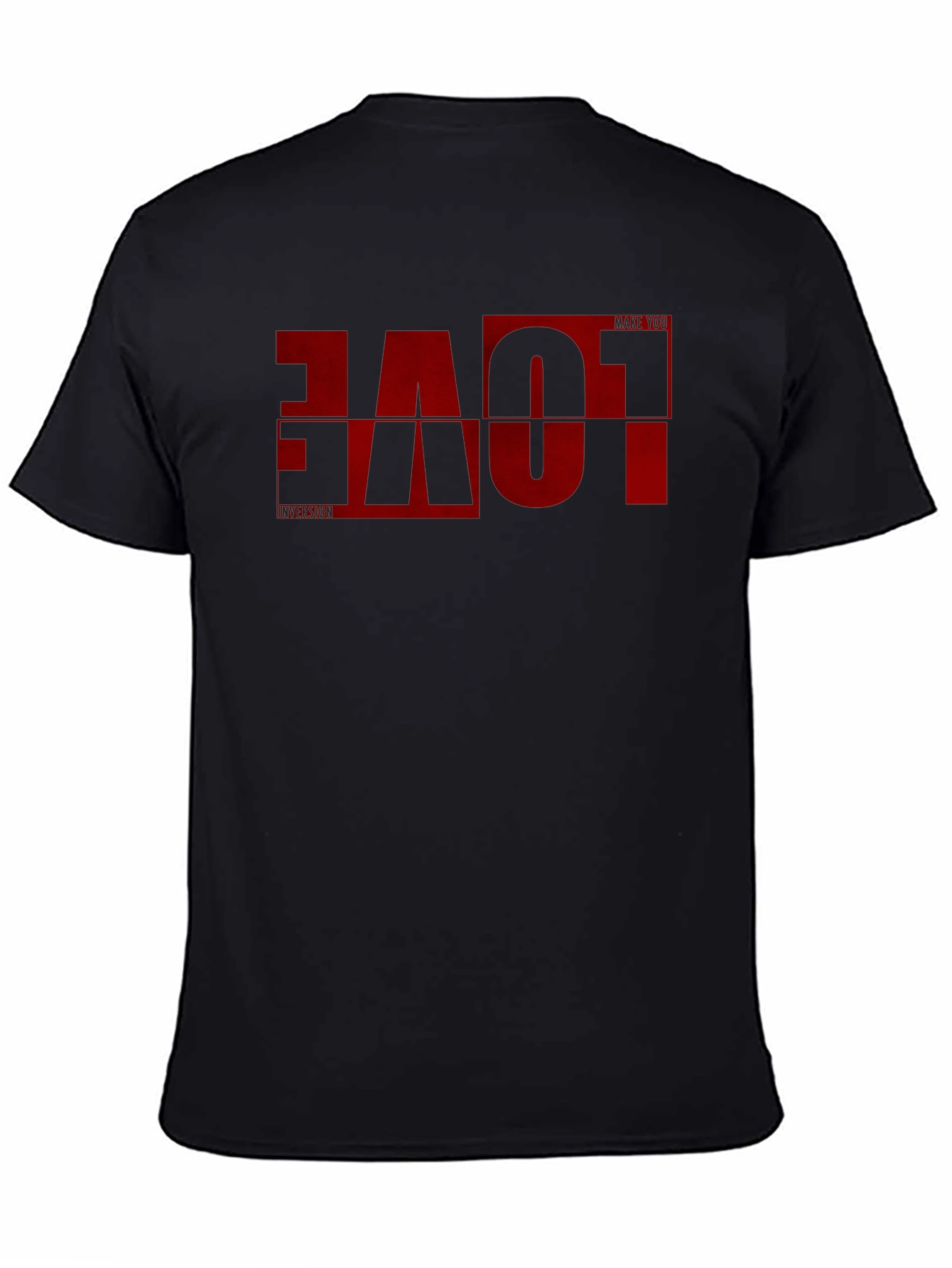 Love Graphic Print Black T-Shirt