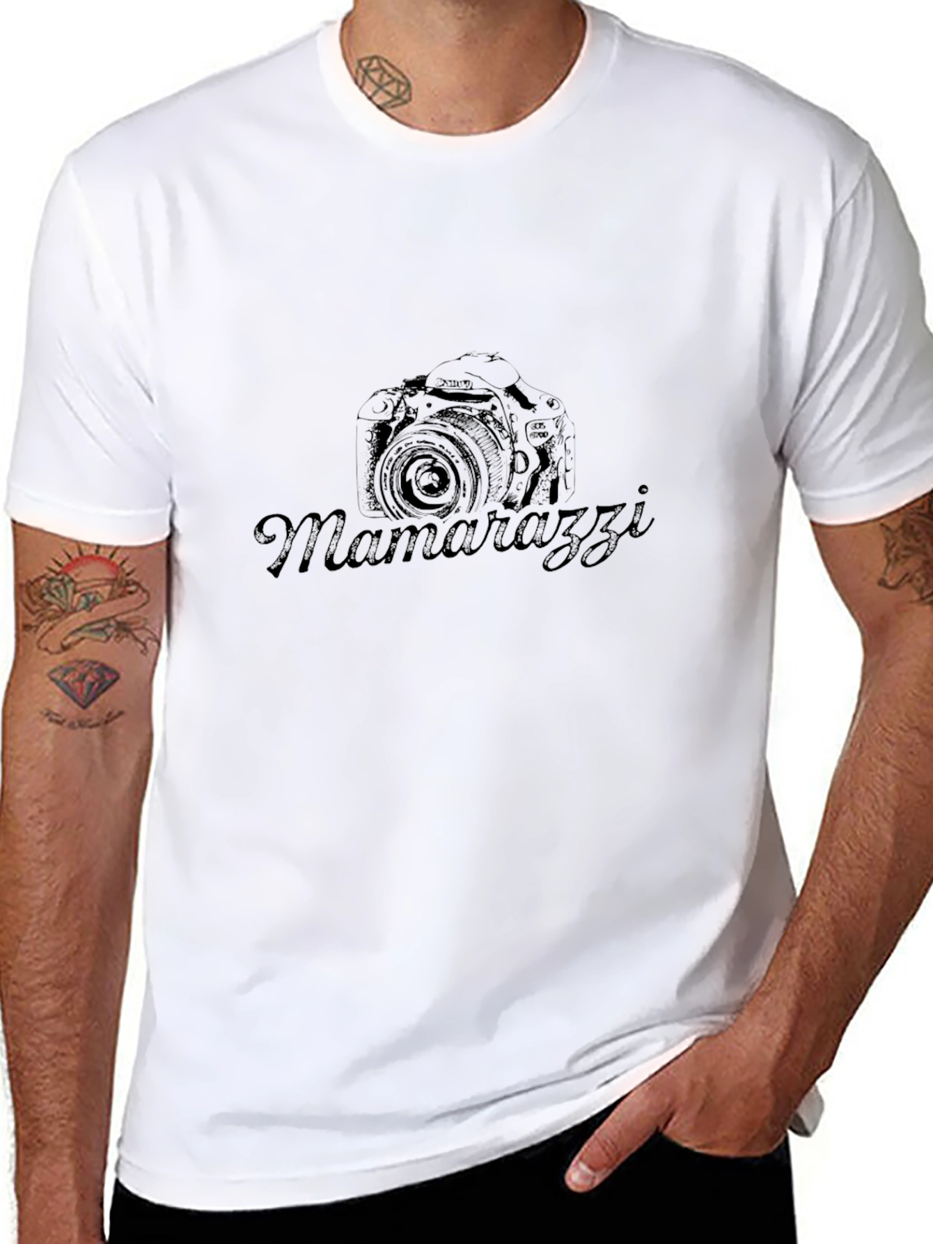 Mamarazzi Camera Black T-Shirt