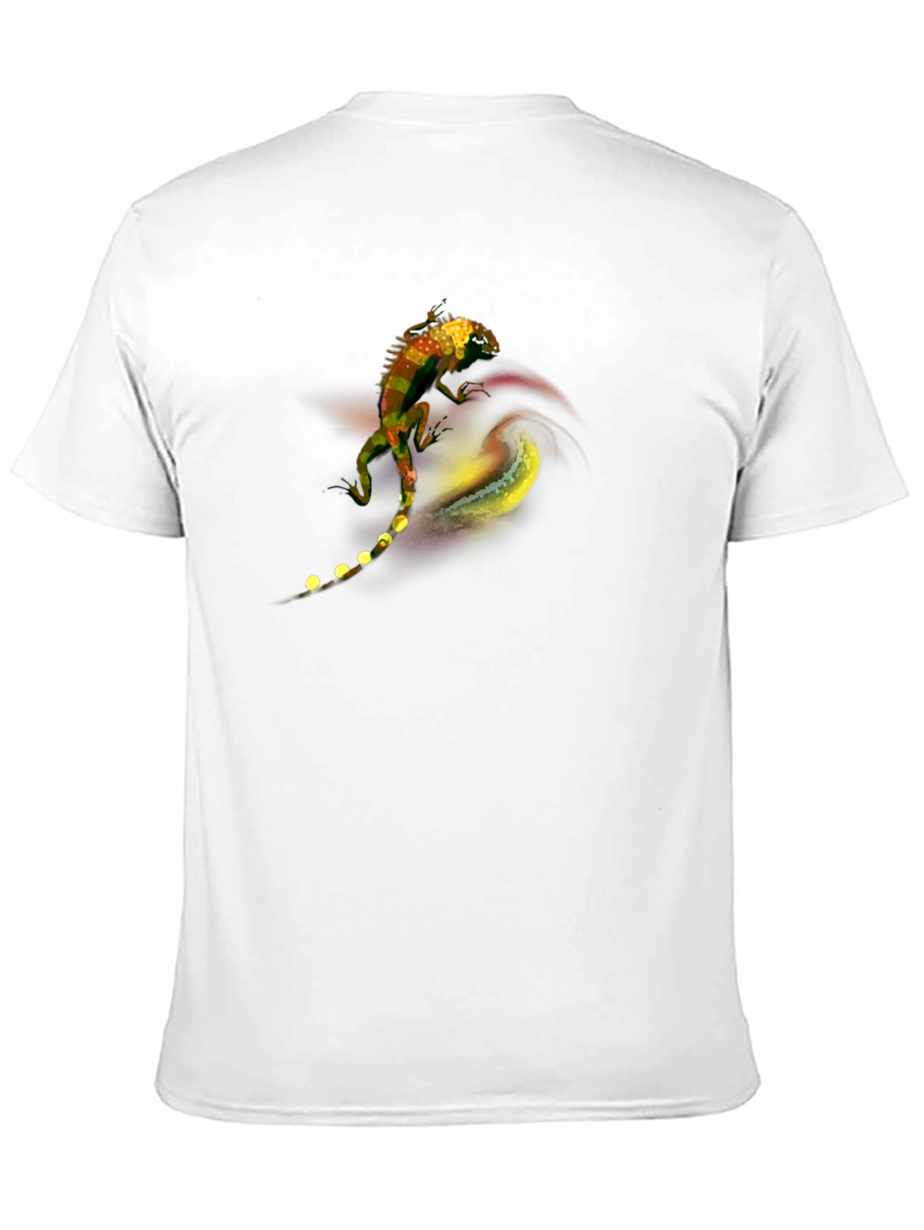 Lizard Graphic Tee - Artistic Black T-Shirt