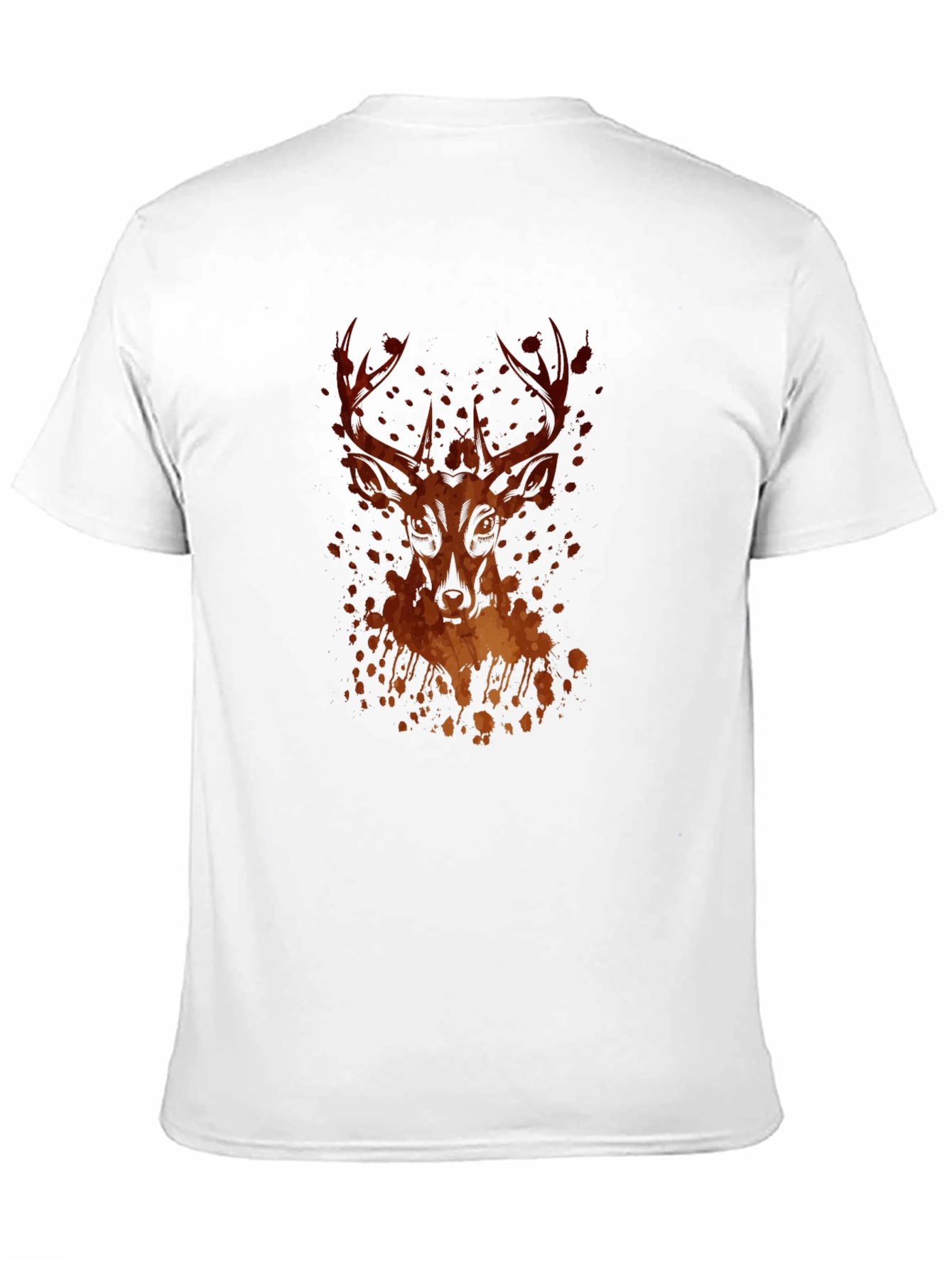 Mens Black Deer Graphic Tee