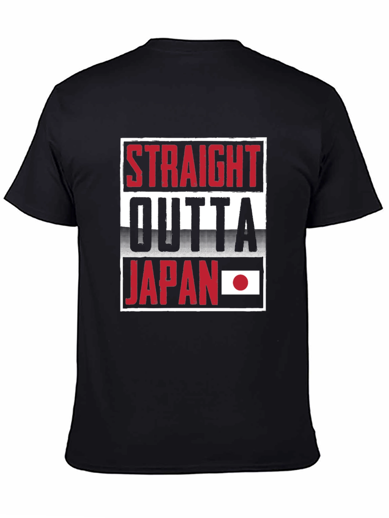 Straight Outta Japan Black T-Shirt