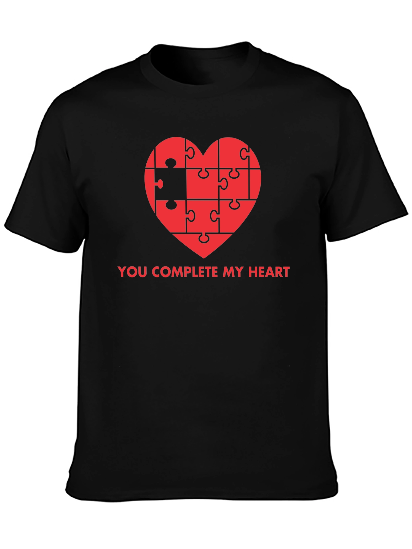 You Complete My Heart Puzzle Piece T-Shirt