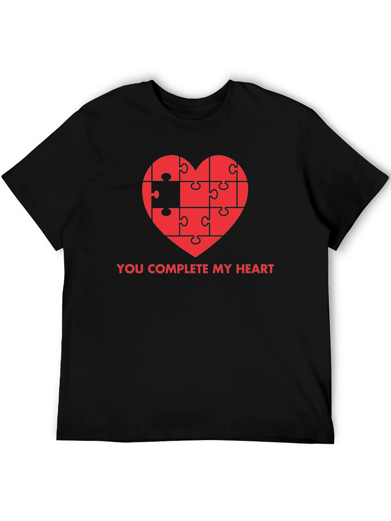 You Complete My Heart Puzzle Piece T-Shirt