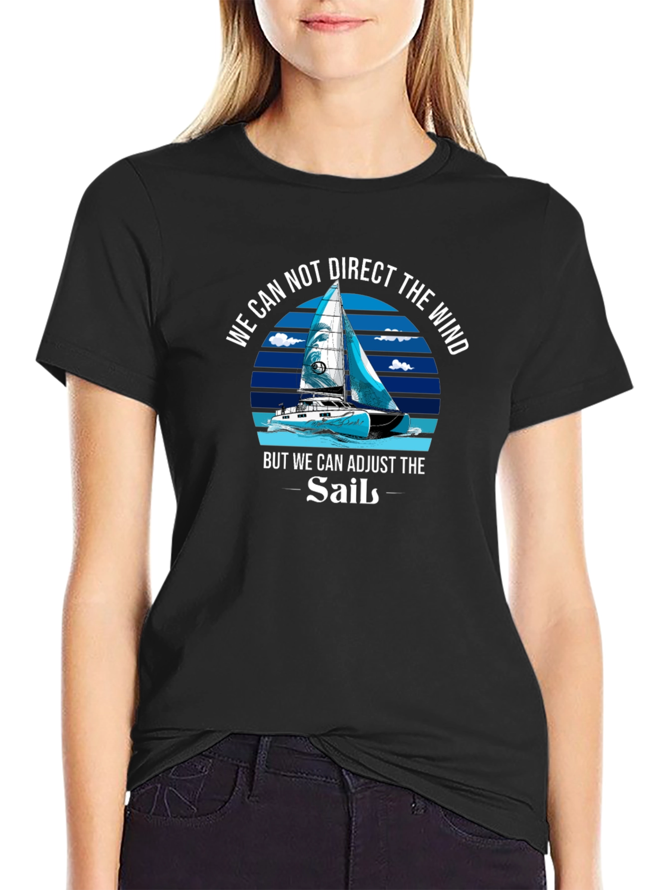 Adjust the Sails T-Shirt Motivational Sailing Tee
