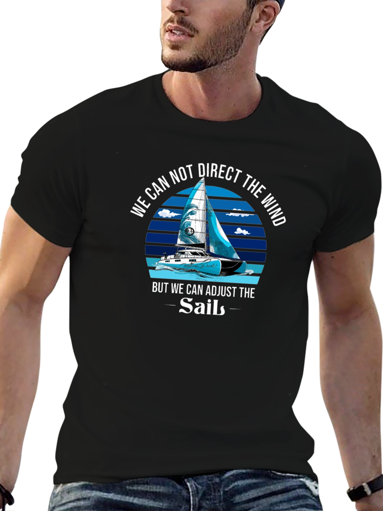 Adjust the Sails T-Shirt Motivational Sailing Tee
