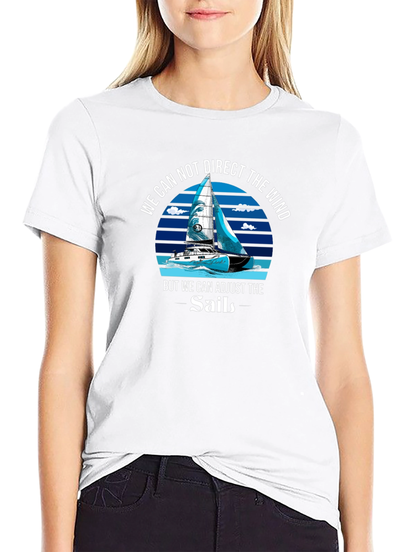 Adjust the Sails T-Shirt Motivational Sailing Tee