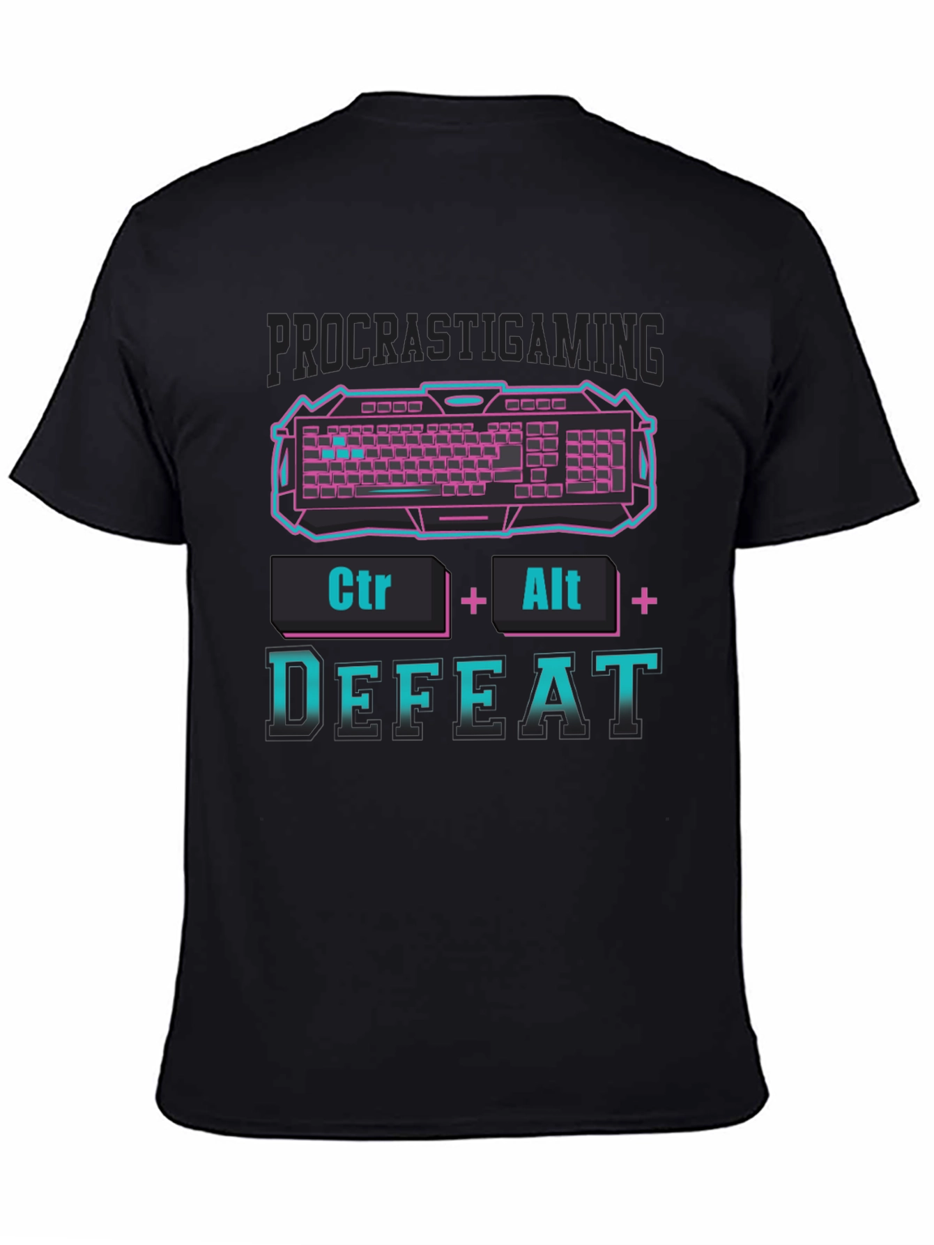 Procrastigaming T-Shirt - Ctrl+Alt+Defeat Graphic Tee