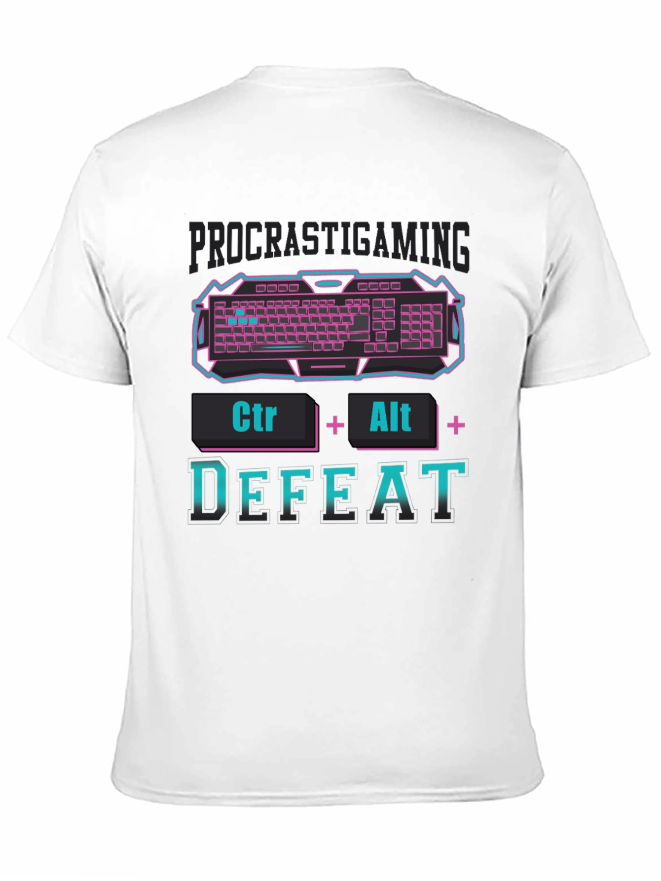 Procrastigaming T-Shirt - Ctrl+Alt+Defeat Graphic Tee