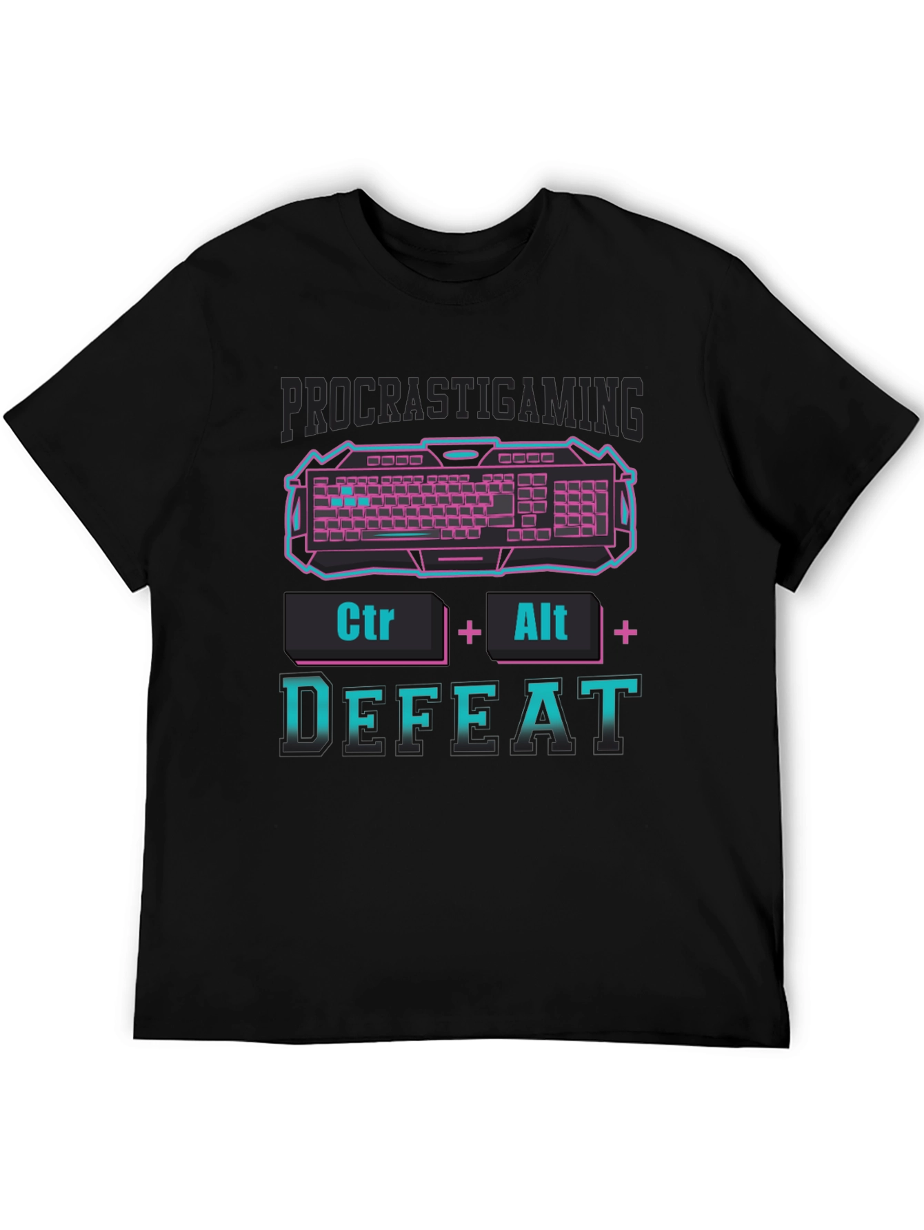 Procrastigaming T-Shirt - Ctrl+Alt+Defeat Graphic Tee