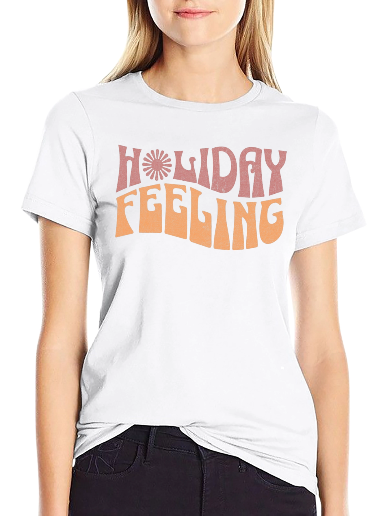 Holiday Feeling Graphic Tee - Retro Style
