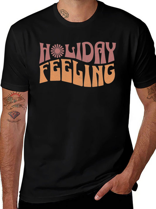 Holiday Feeling Graphic Tee - Retro Style