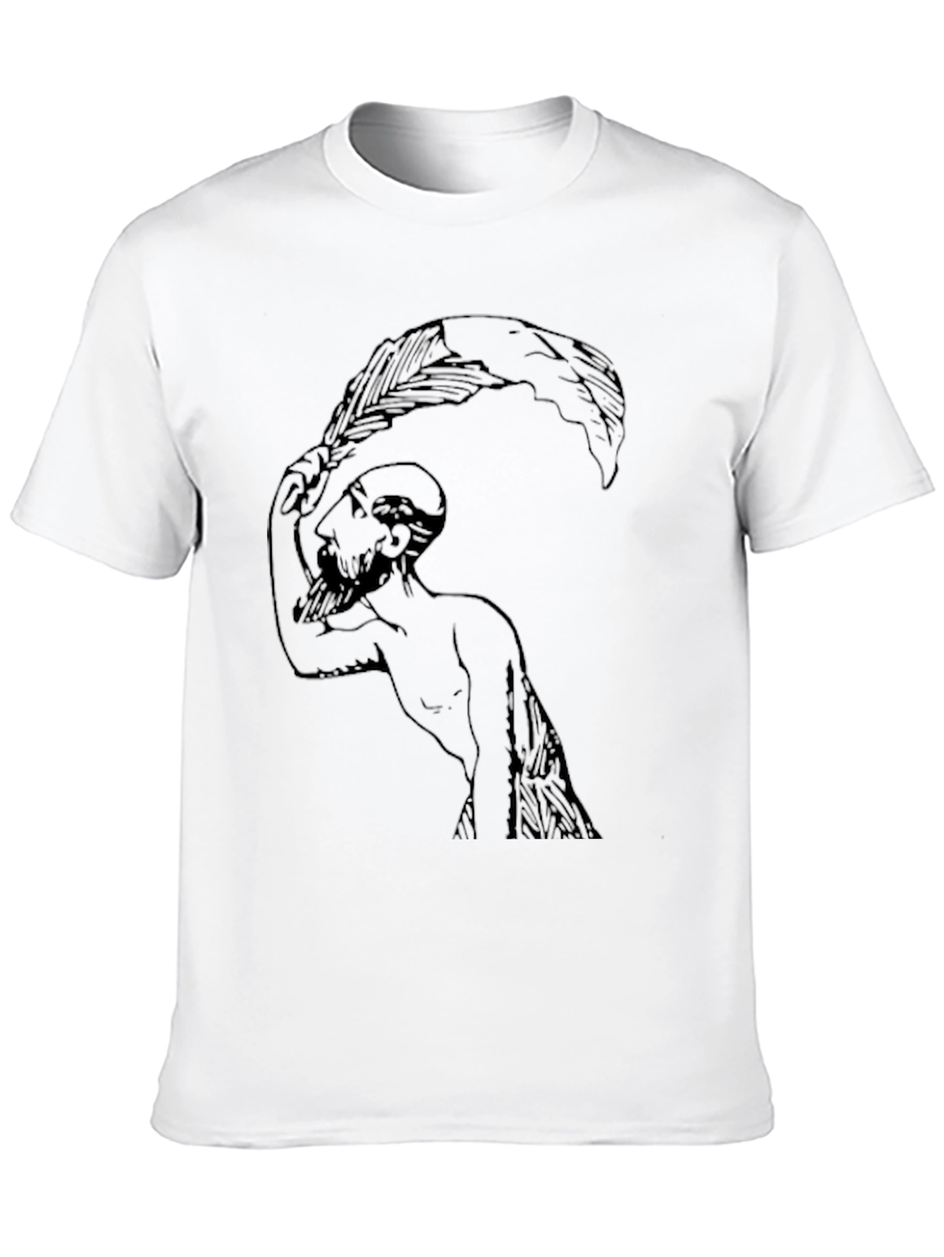 Unique Graphic Print Tee -  Striking Design