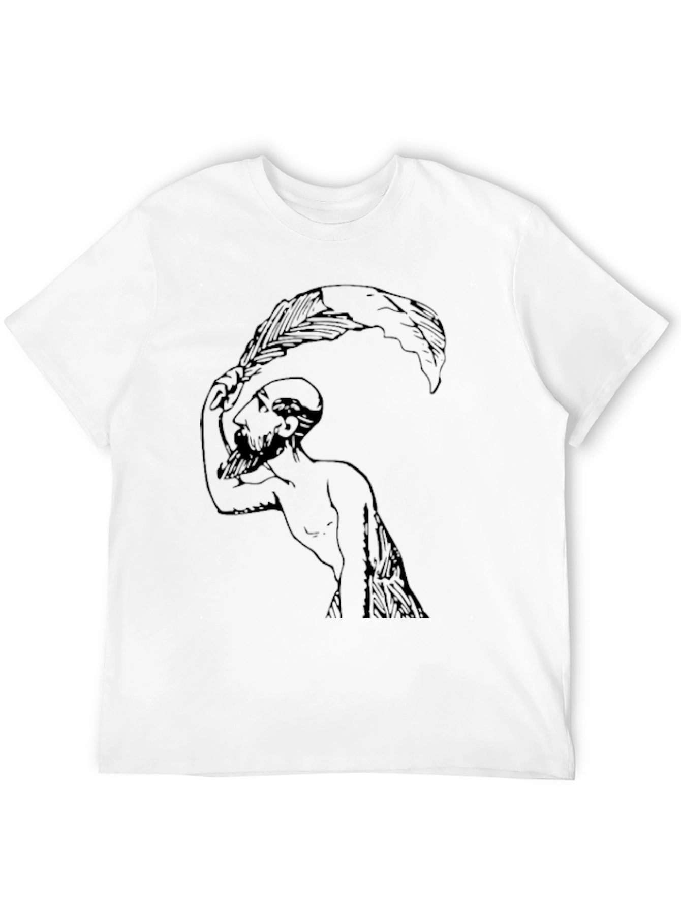 Unique Graphic Print Tee -  Striking Design