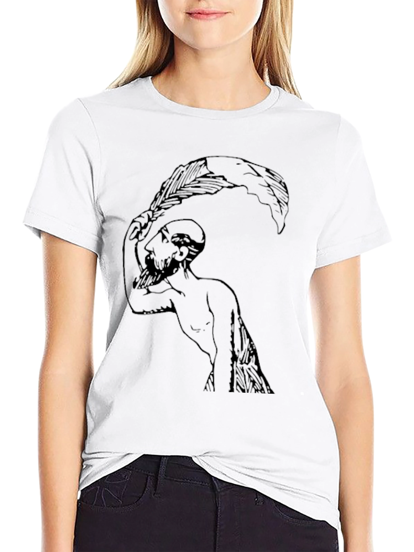 Unique Graphic Print Tee -  Striking Design
