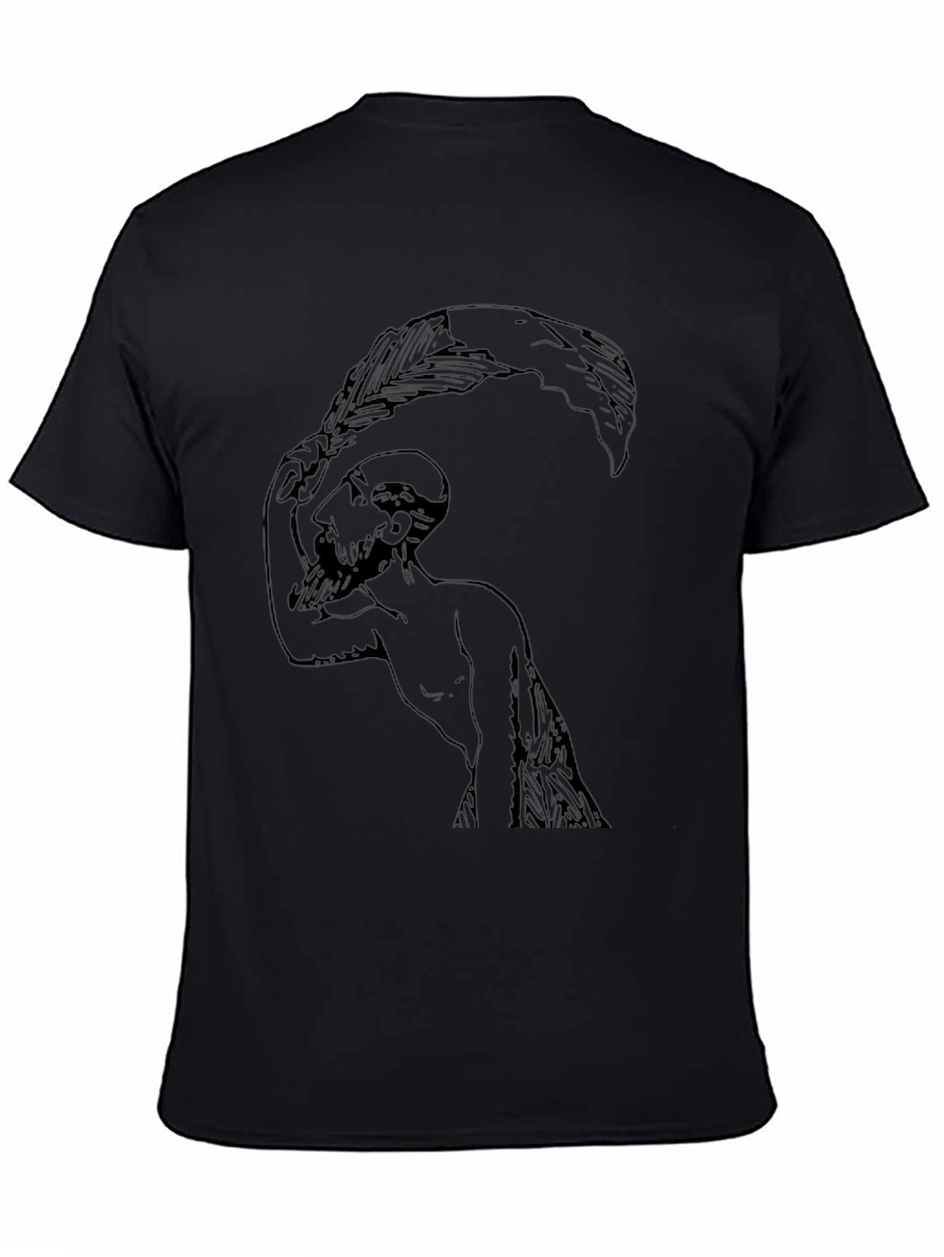Unique Graphic Print Tee -  Striking Design