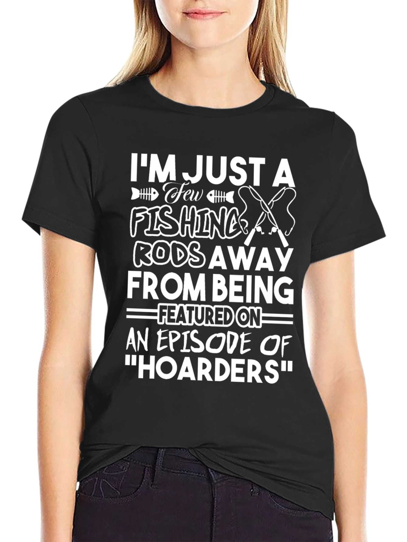 Fishing Rods Hoarders T-Shirt Novelty Tee