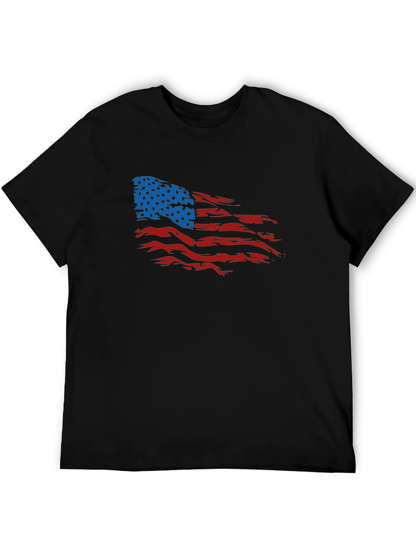 American Flag Distressed Graphic T-Shirt