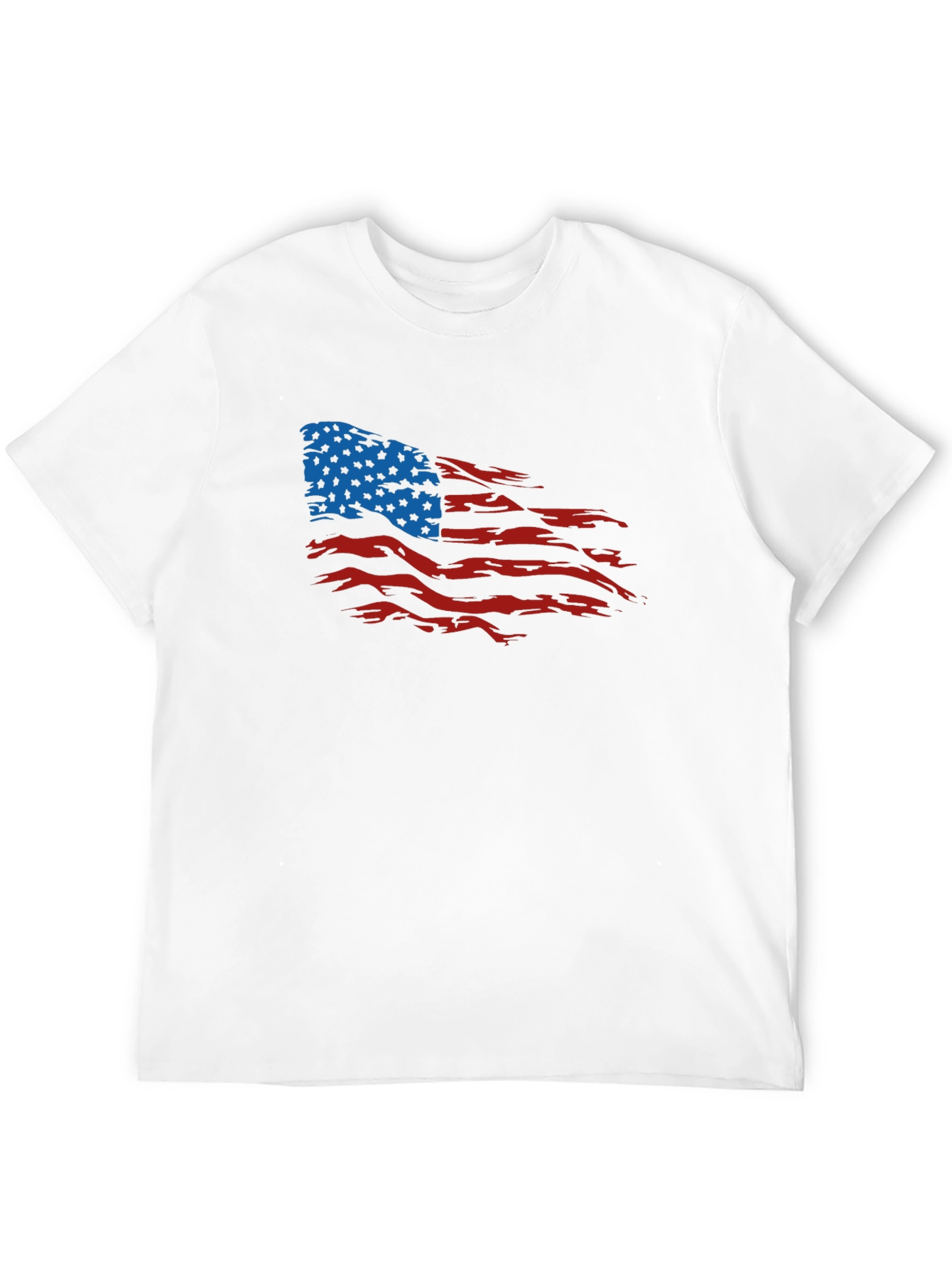 American Flag Distressed Graphic T-Shirt