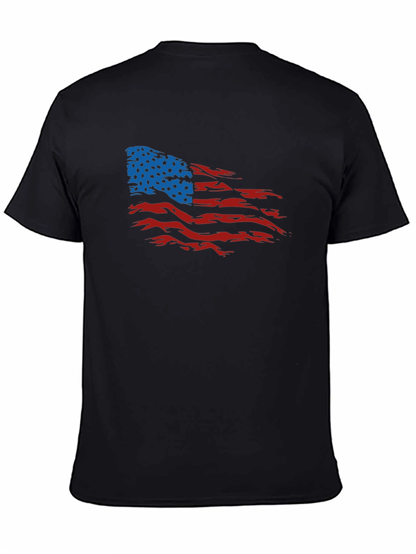 American Flag Distressed Graphic T-Shirt