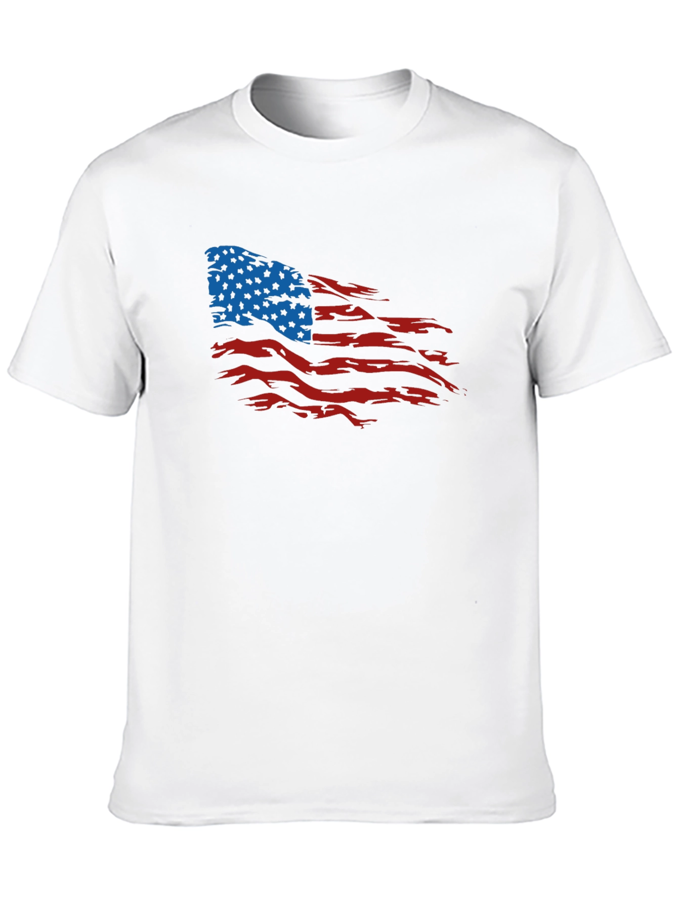 American Flag Distressed Graphic T-Shirt