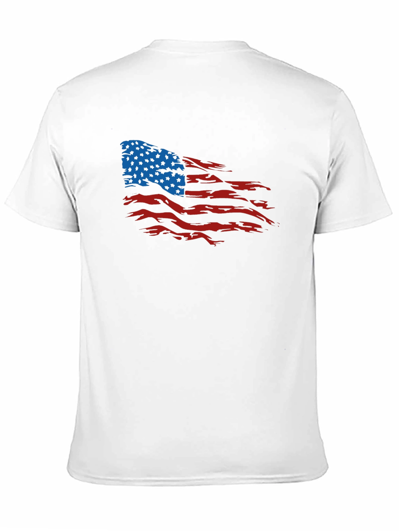 American Flag Distressed Graphic T-Shirt