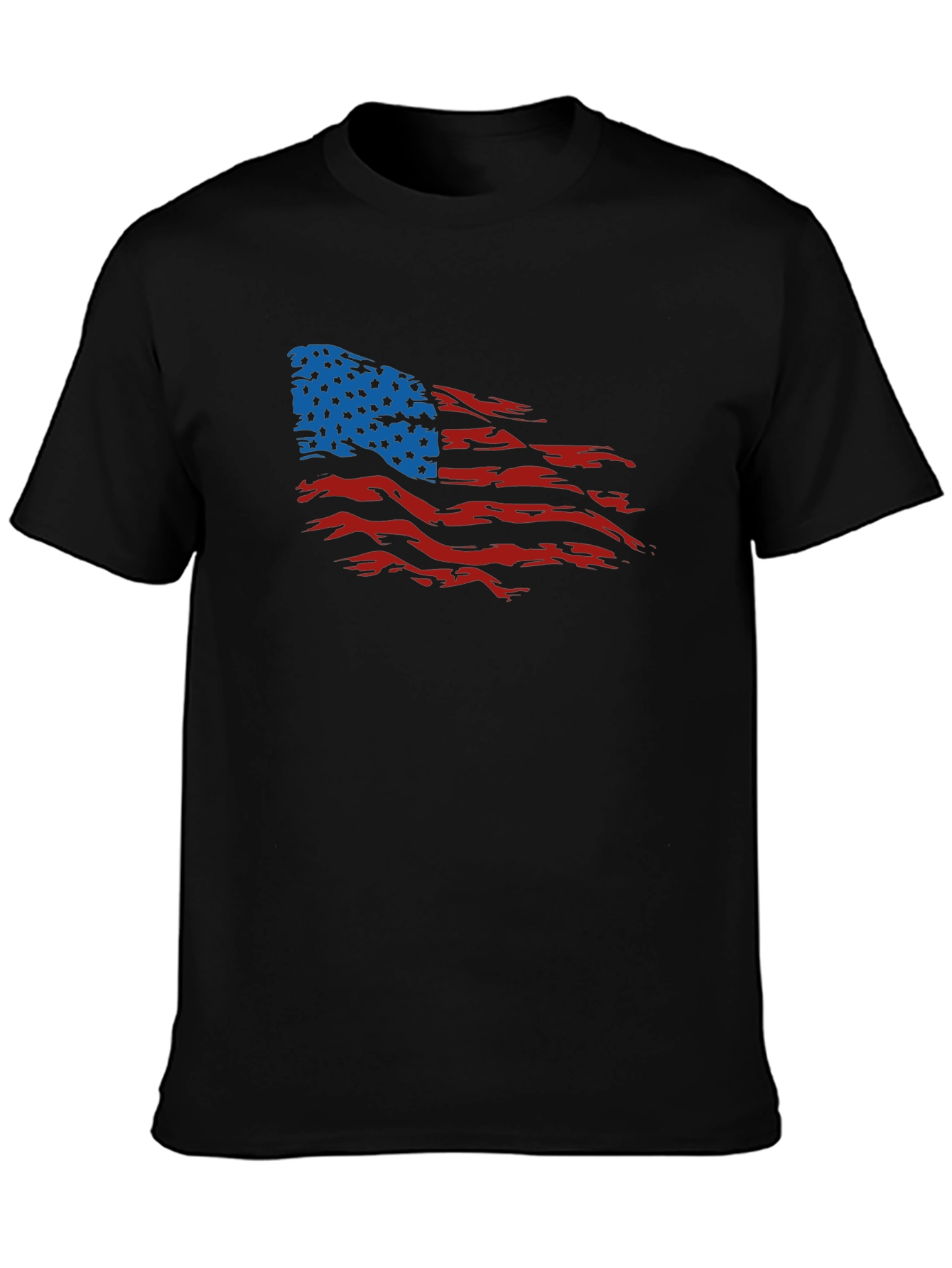 American Flag Distressed Graphic T-Shirt
