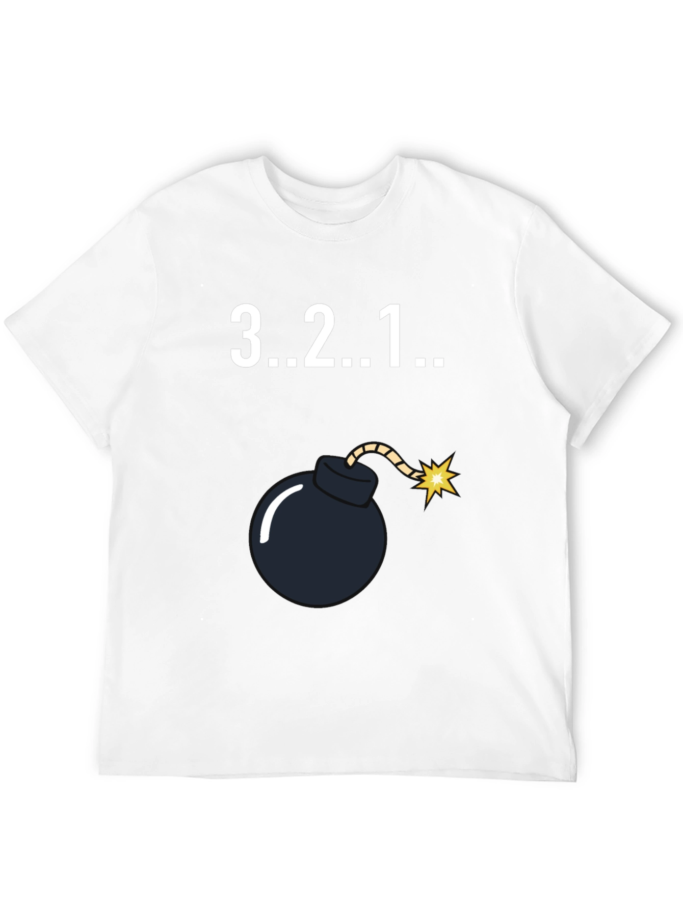 Countdown Bomb Graphic Tee - Black Cotton T-Shirt