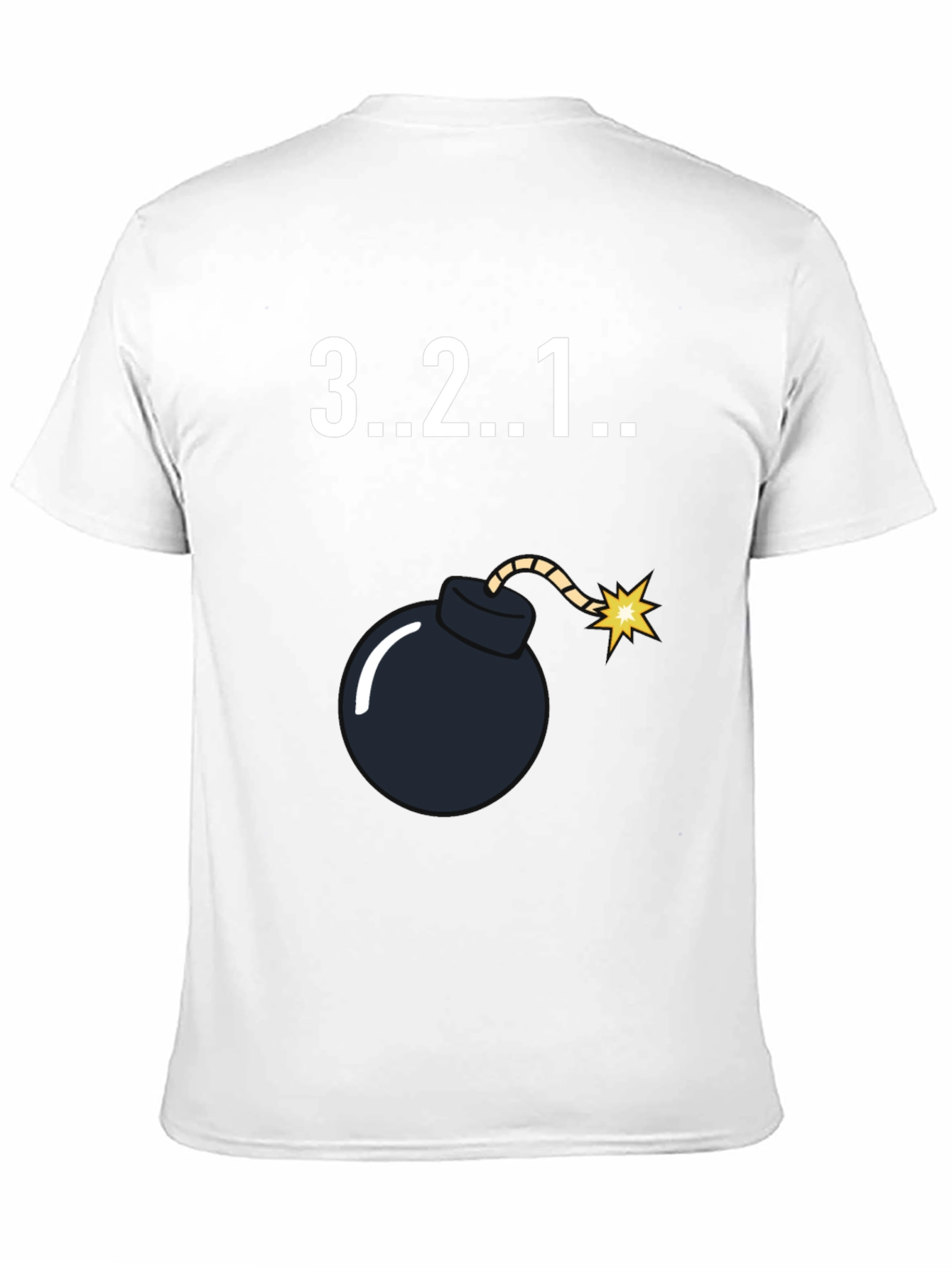 Countdown Bomb Graphic Tee - Black Cotton T-Shirt