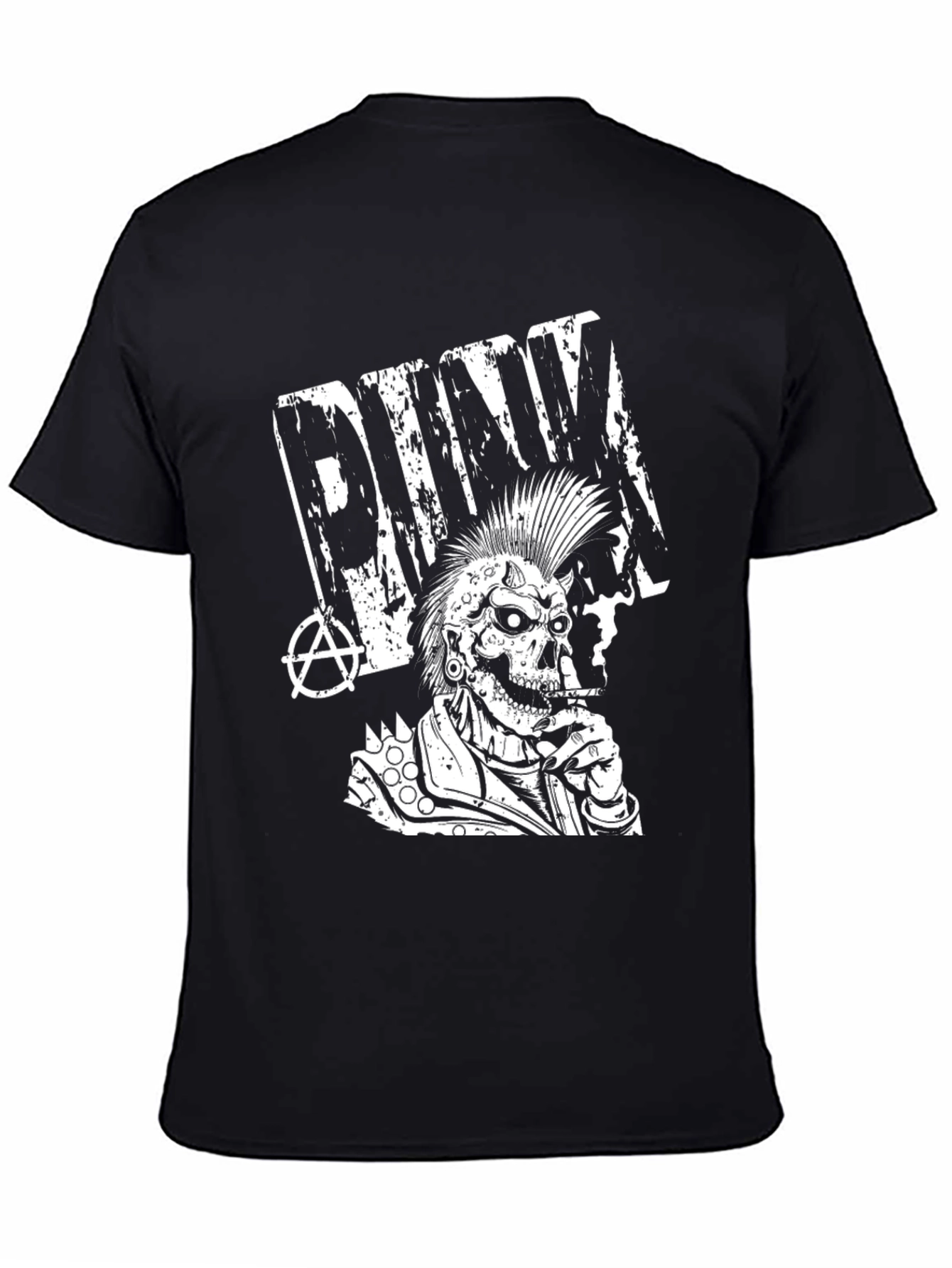 Punk Skull Graphic T-Shirt
