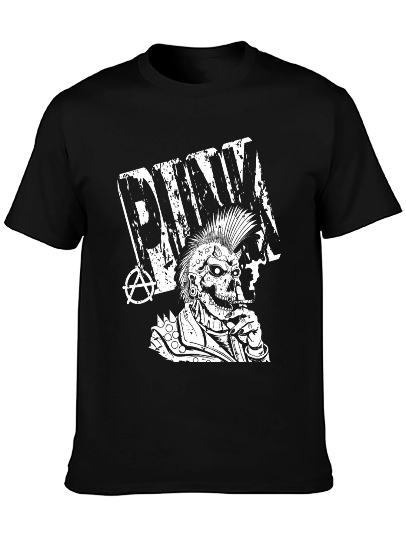 Punk Skull Graphic T-Shirt