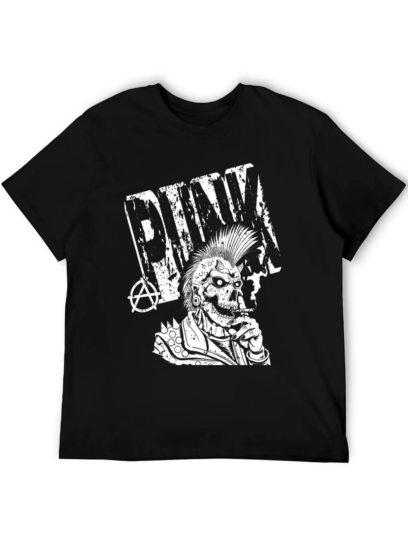 Punk Skull Graphic T-Shirt