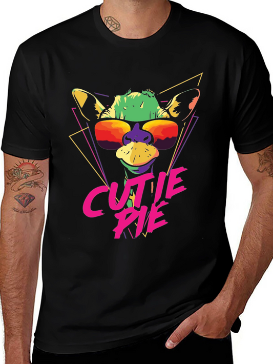 Cool Giraffe Cutie Pie Graphic Tee