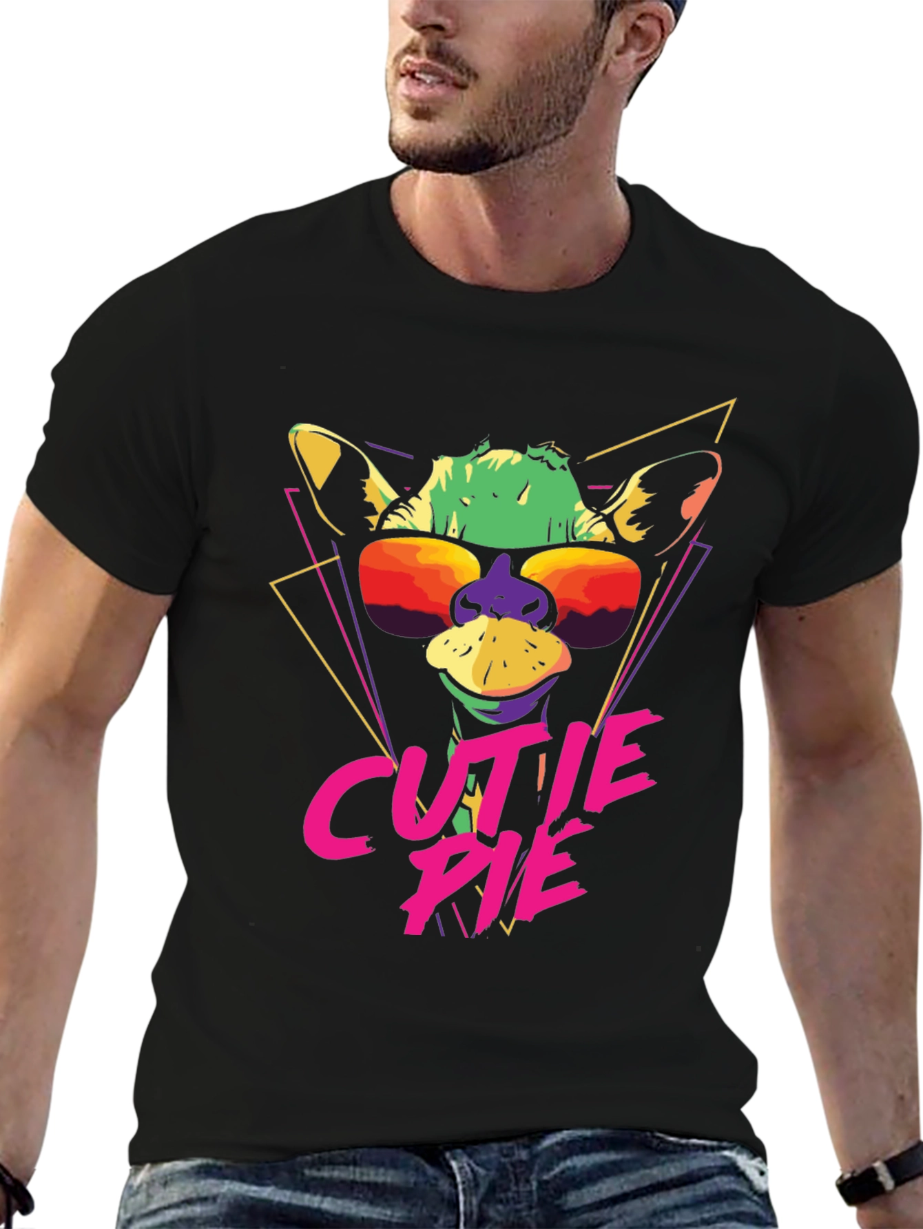 Cool Giraffe Cutie Pie Graphic Tee