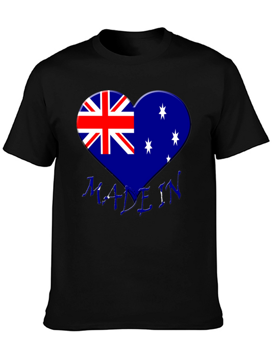Australia Flag Heart T-Shirt